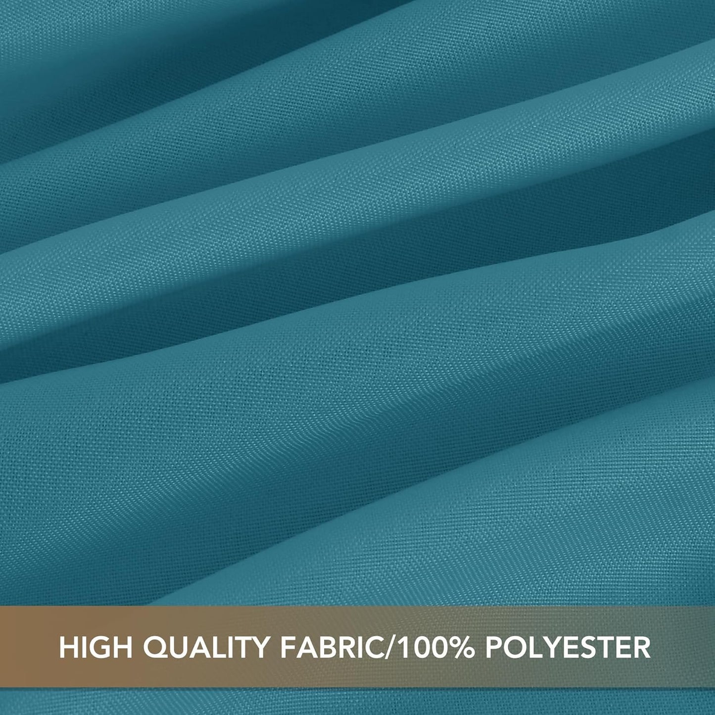 sancua Square Tablecloths 54x54 Inch - Teal Fabric Table Cloth for Square or Round Tables, Washable Polyester Table Cover for Dinner, Holiday Party, Decorative Display Tables