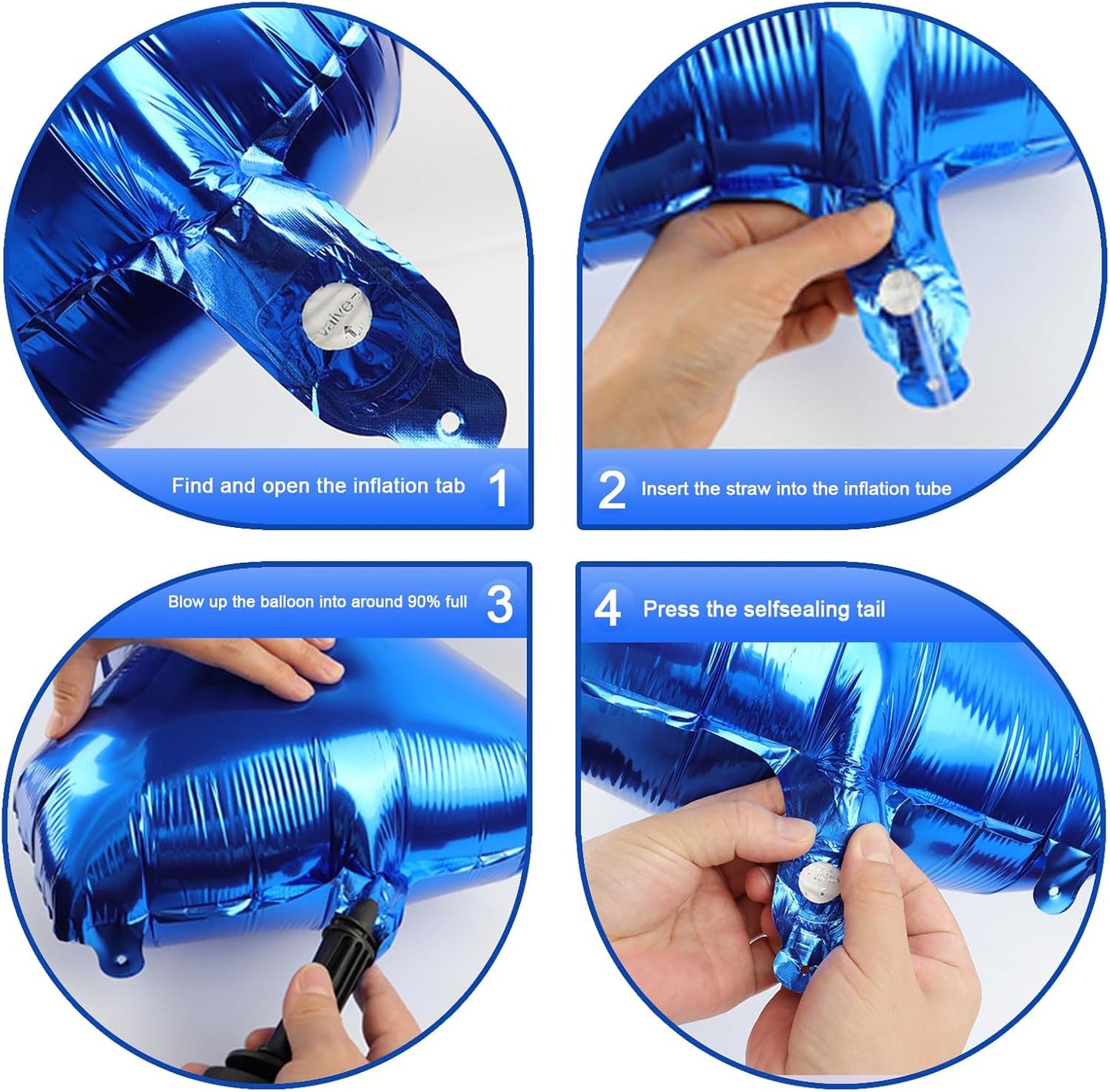 Blue Jumbo Number 60 Balloon 40 Inch, Women Men 60 Birthday Supplies, Foil Helium 60 Birthday Giant Balloon, Mylar Blue Number Balloons Anniversary Decorations