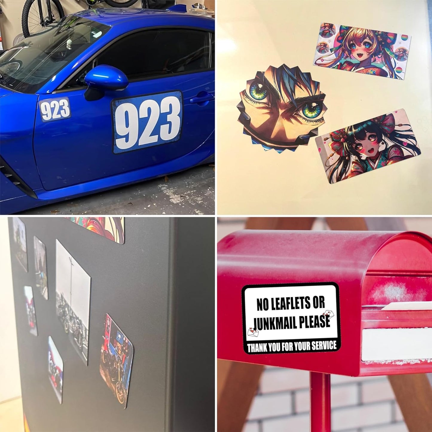 KETABAO – 11" Customized Rectangle Photo Magnets for Refrigerators and Cars – Personalized Magnetic Decoration for Homes and Storage Cabinets
