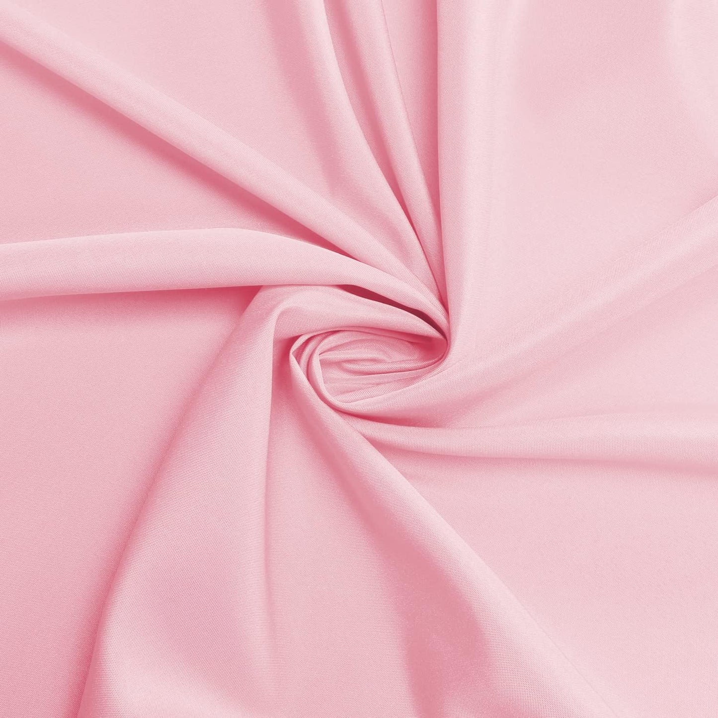 sancua Round Tablecloth - 48 Inch - Water Resistant Spill Proof Washable Polyester Table Cloth Decorative Fabric Table Cover for Dining Tables, Buffet Parties and Camping, Pink