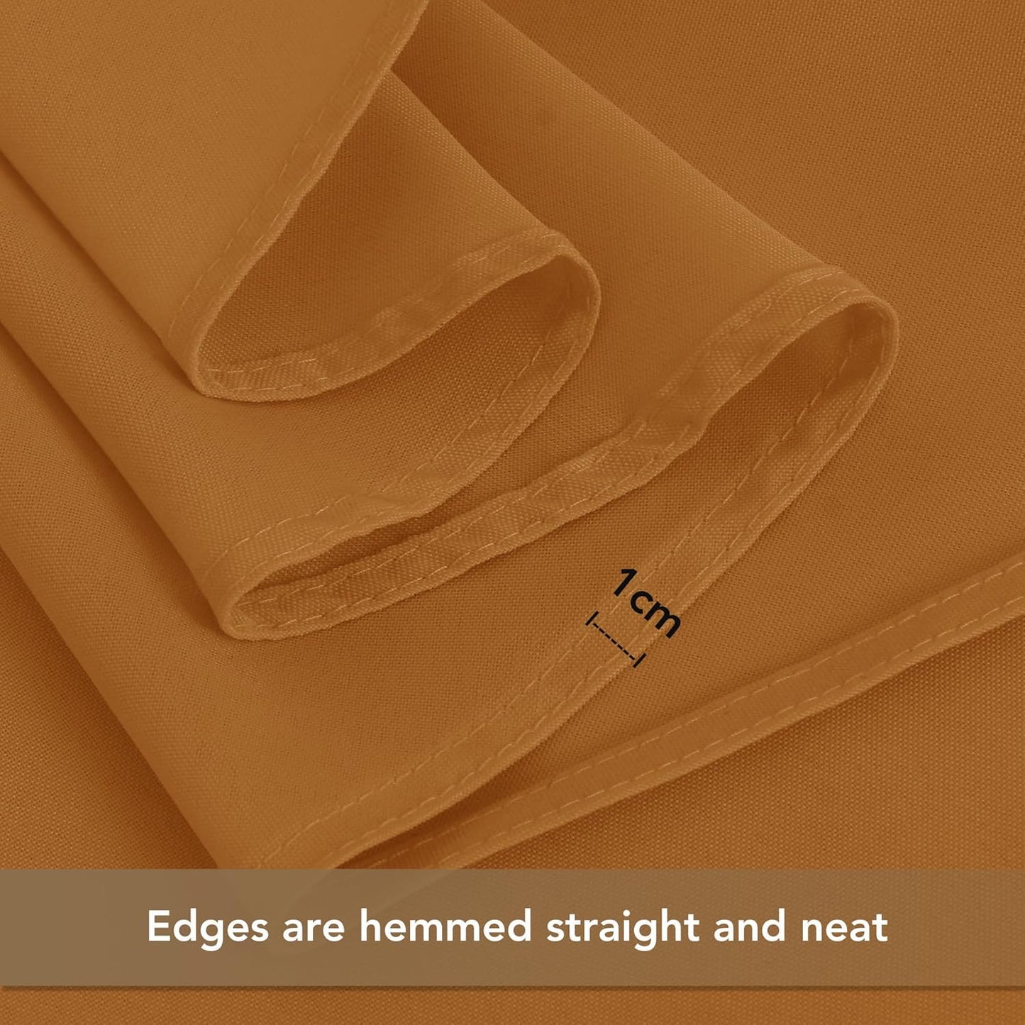 sancua Thanksgiving Square Tablecloths 60x60 Inch Bronze, 2 Pack - Fabric Fall Table Cloth for Square or Round Tables, Washable Polyester Table Cover for Dinner, Holiday Party, Display Tables