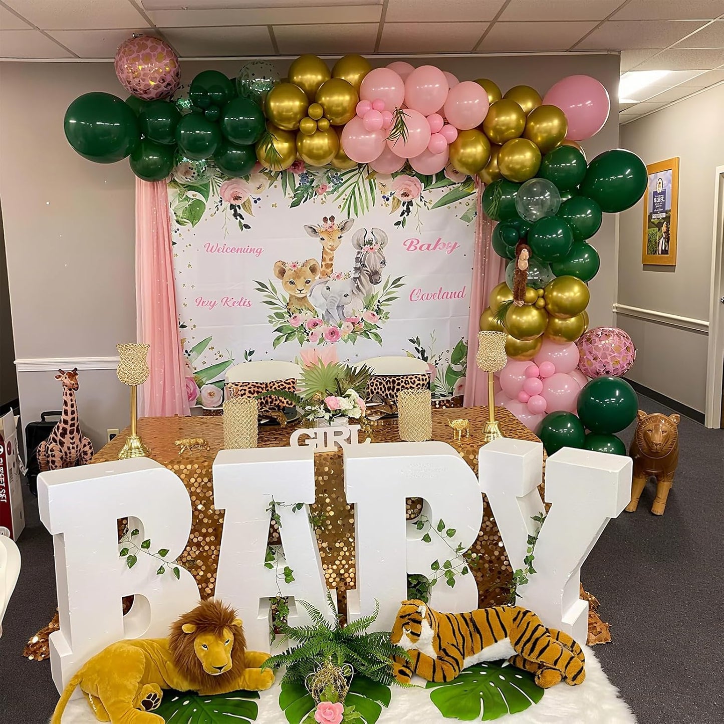 6Pcs Pink Cheetah Print Foil Balloons, 22inch 4D Leopard Theme Balloons, Large Round Ball Animal Foil Balloon for Cheetah Zoo Themed Wild Jungle Birthday Party Backdrop Decorations