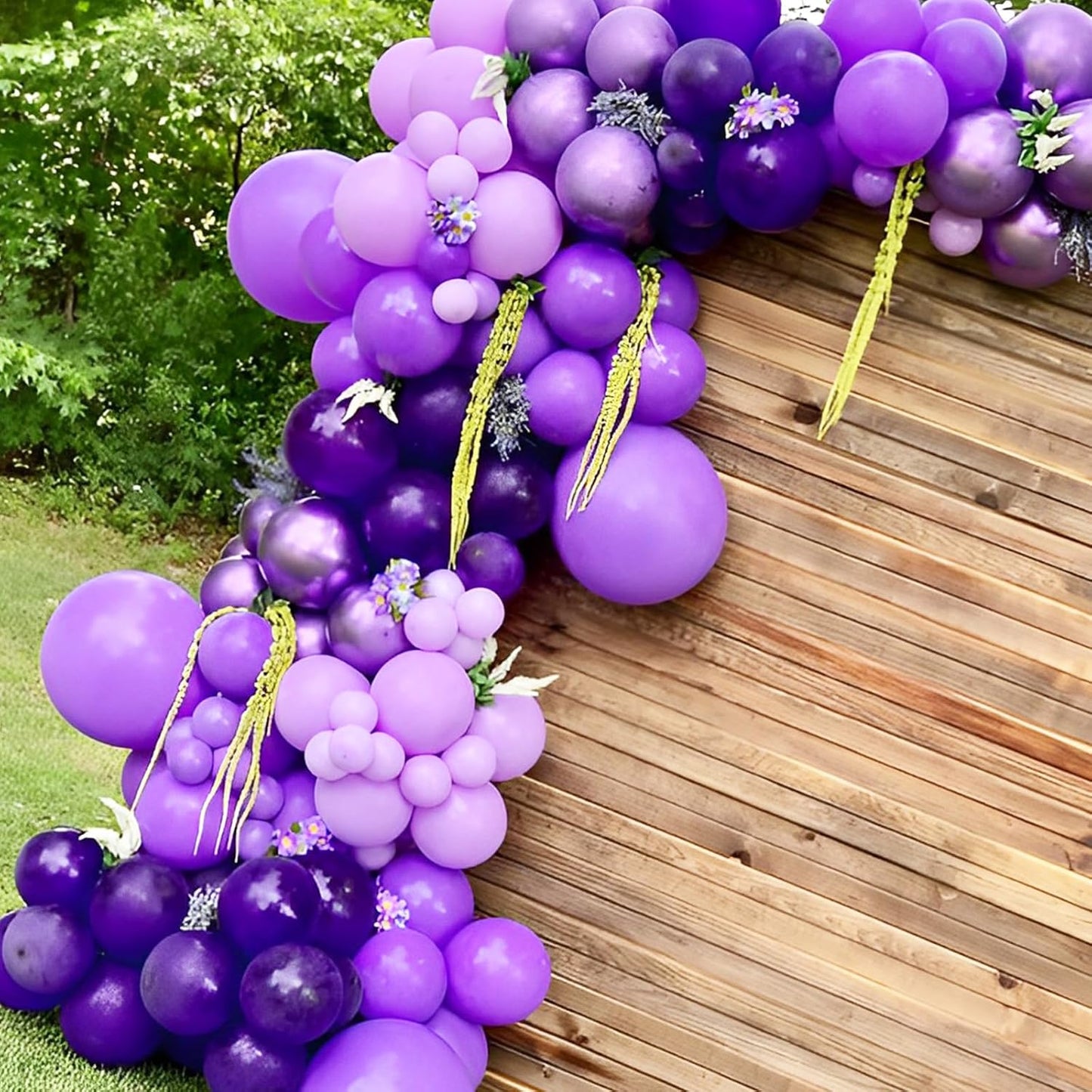 90pack Purple Balloons Different Size 18/12/10/5 Inch Purple Balloon Garland Arch Kit for Halloween, Graduation, Wedding, Birthday, Baby Shower, Anniversary Party Decorations