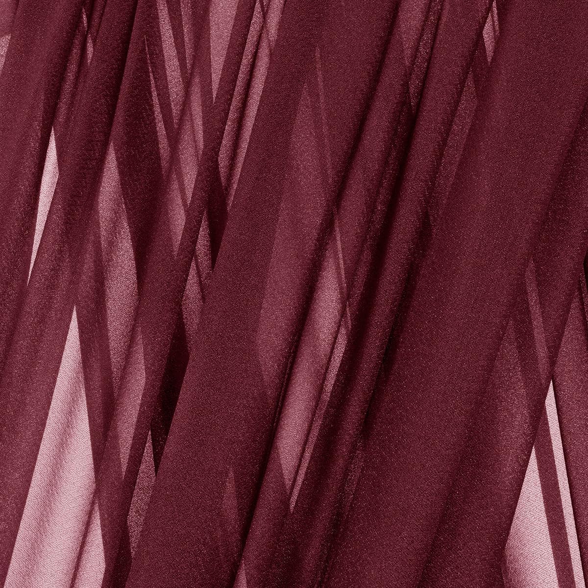 MLMC Burgundy Wedding Arch Draping Fabric 1 Panel 29" x 20 FT Extra Long Gauze Drapes Sheer Backdrop Curtains 6.6 Yards Airy Outdoor Drapery Panels for Wedding Bridal Shower Ceiling Decoration