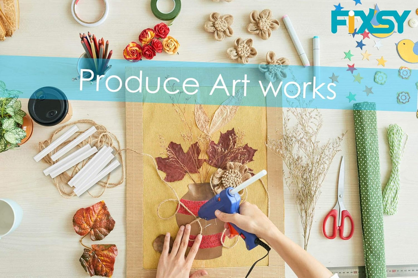 FIXSY Hot Glue Gun Sticks Low Temp Low Melt Cool Glue, Mini Size 4" Long x .28" Diameter 5/16 7mm, 30 Counts/Pack, 15 Packs, 450 Counts/Box, Scrapbooking