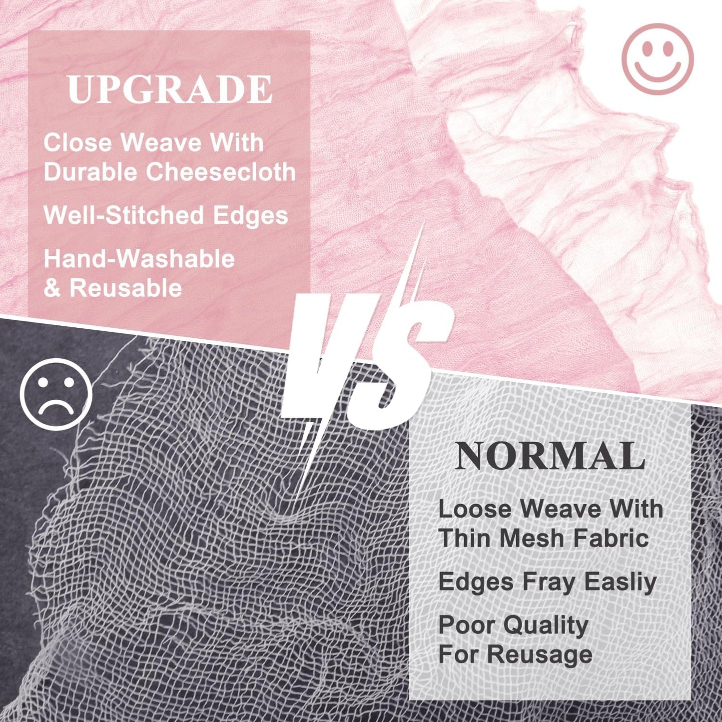 Asee'm 3pcs Cheesecloth Table Runner 120 Inches Blushing Pink Boho Gauze Cheese Cloth Runner 10FT Rustic Sheer Fall Table Runners for Thanksgiving Wedding Baby Shower Holiday Party Decoration