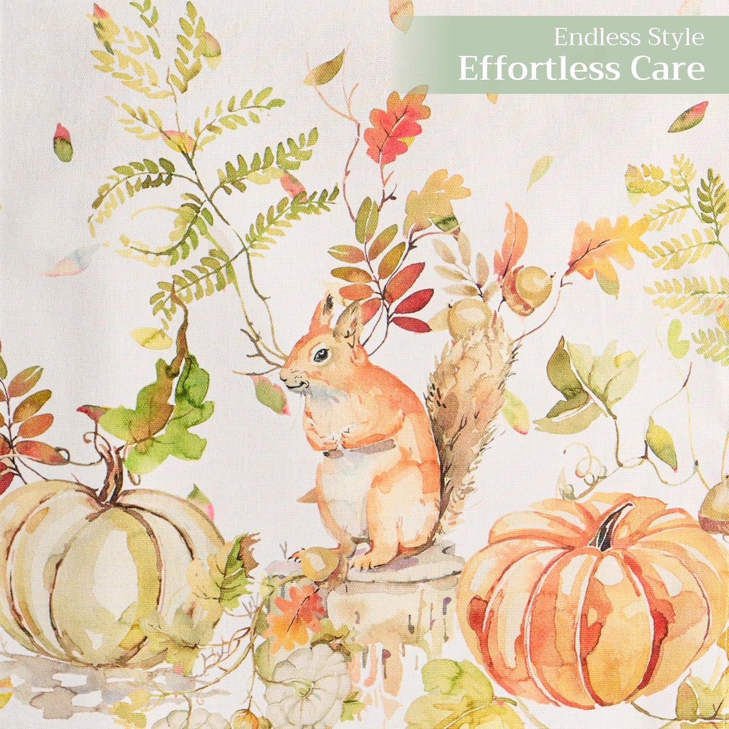 Maison d' Hermine Table Runner 100% Cotton Single Layer Table Runners 108 inches Long Decorative for Home Kitchen Dining Party Baby Shower Wedding Bridal Shower (Pumpkin Passion, 14.50" x 108")