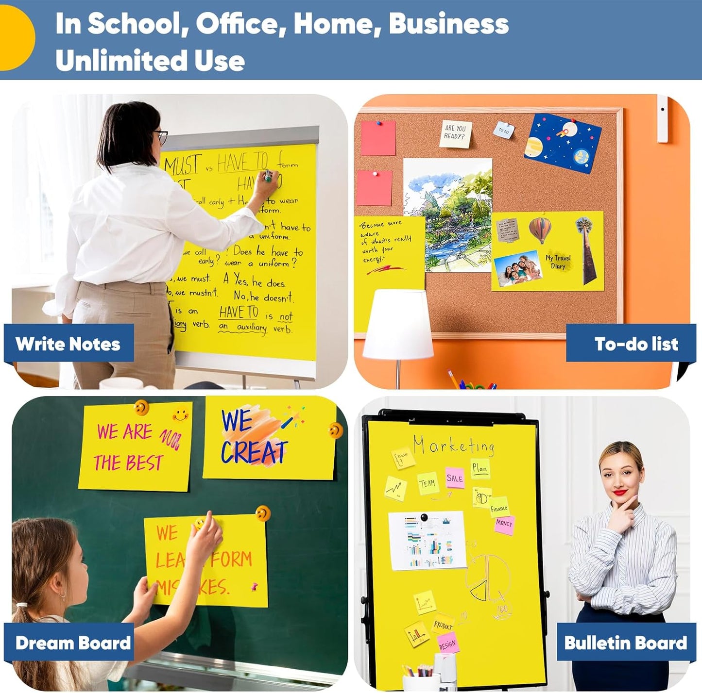 Yellow Wrapping Paper Craft Paper Kraft Paper Roll 15"x450", Bulletin Board Paper, Arts & Crafts, Gift Wrapping Packing Painting Drawing Paint Easel Poster Chart Decorative Paper, Kids Art Supplies