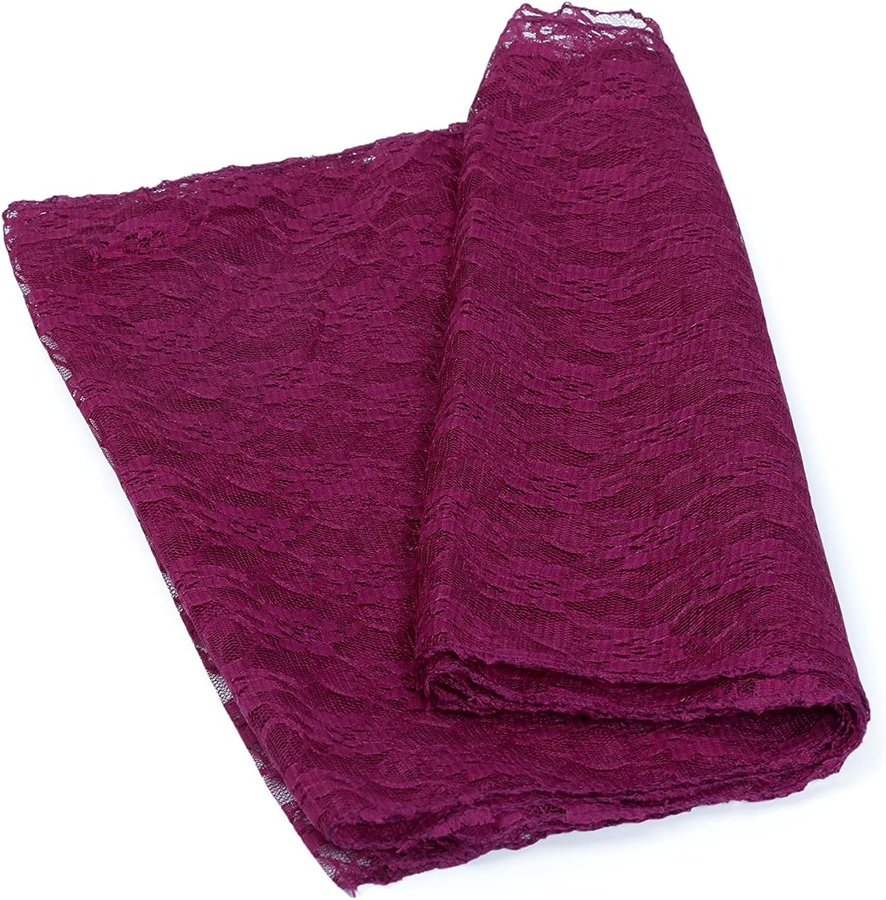 MDS Pack of 12 Wedding 12 x 108 inches Satin Table Runner for Wedding, Decorations for Birthday Parties, Banquets, Graduations, Engagements, Runners fit Rectangle, Round Table- Eggplant