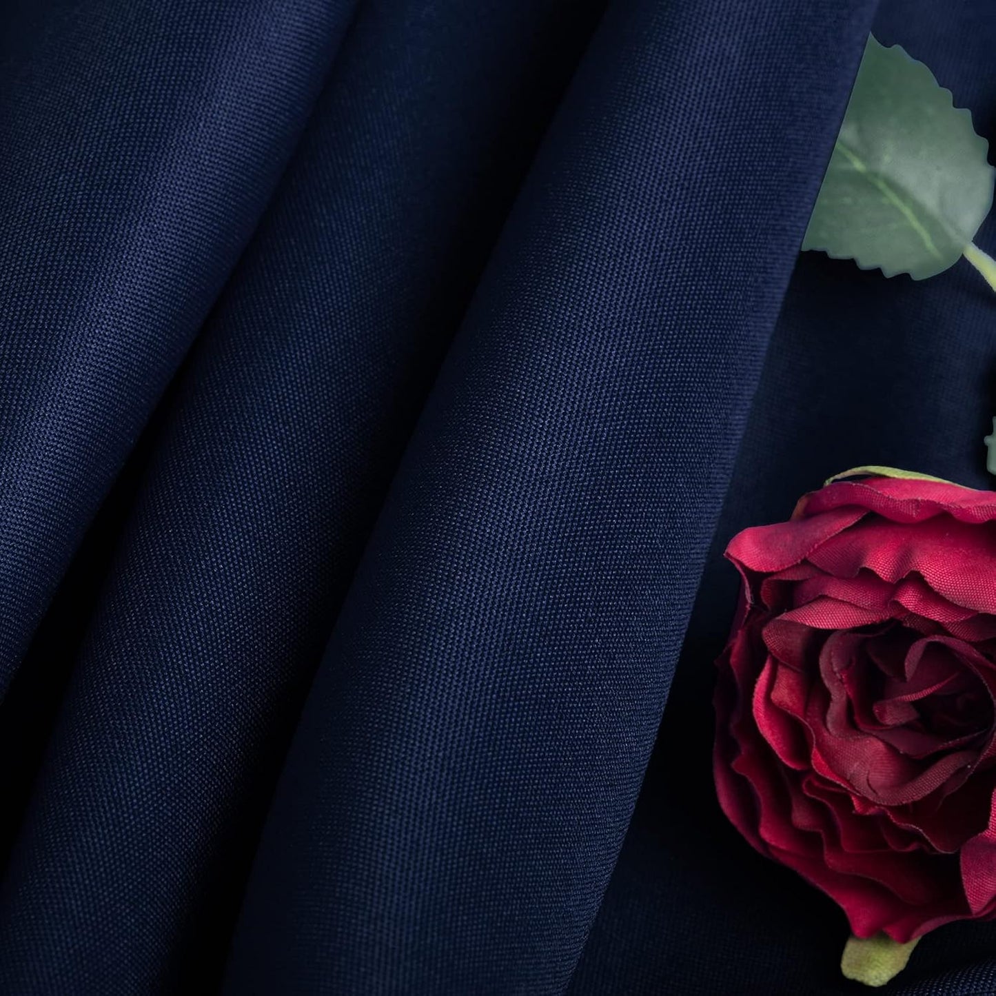 Ascoza 2pack 60x120 Inch Navy Rectangular Tablecloth 6 Feet Table Cloth in Polyester Fabric for Wedding/Banquet/Restaurant/Parties