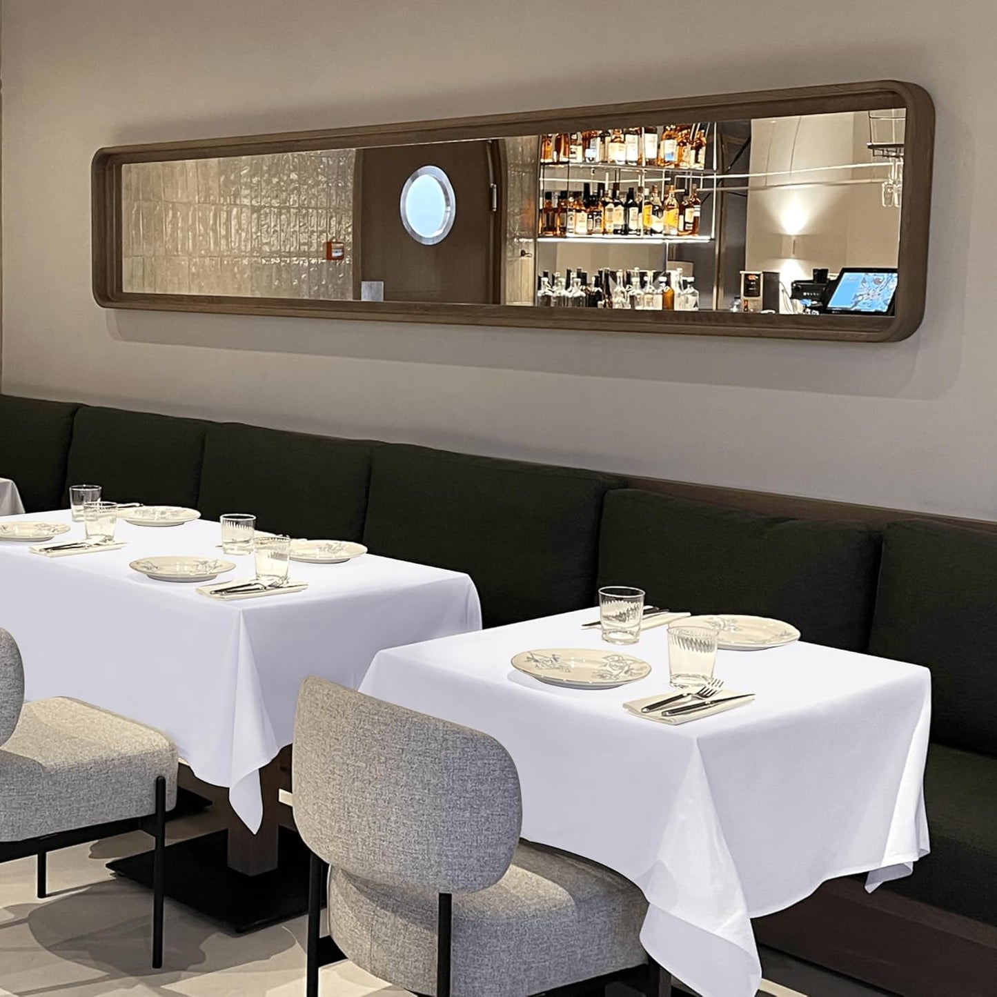 sancua White Square Tablecloths 70x70 Inch, 2 Pack - Fabric Table Cloth for Square or Round Tables, Washable Polyester Table Cover for Outdoor Party, Birthday, Decorative Display Tables