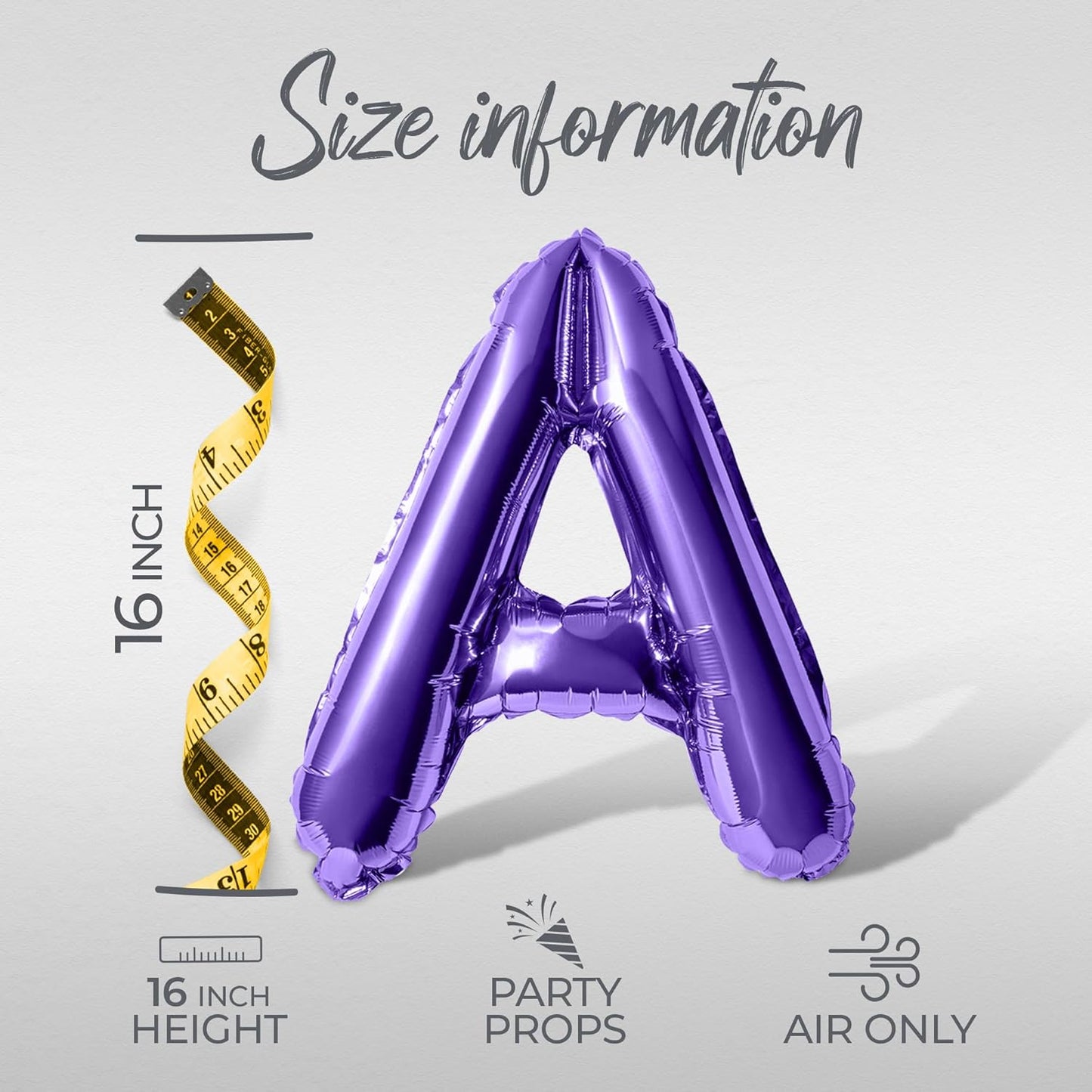 Letter Balloons - LETS GO GIRLS 16" Inch Alphabet Letters Foil Mylar Balloon Bachelorette or Hen Party Banner (Purple)