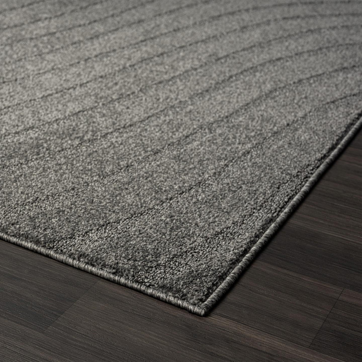 LUXE WEAVERS Modern Geometric Wave Anthracite 2x8 Area Rug