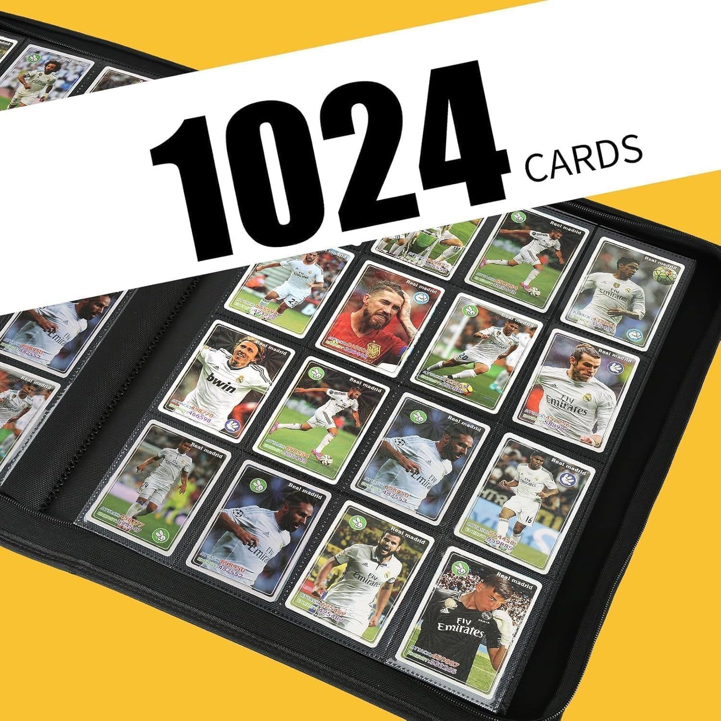 Premium Ringless Trading Card Binder - 1024 Capacity, 16 Side-Loading Pockets per Page, Archival Quality Protection & Anti-Slip Spine for TCG, MTG, Sports Cards (Viridian)