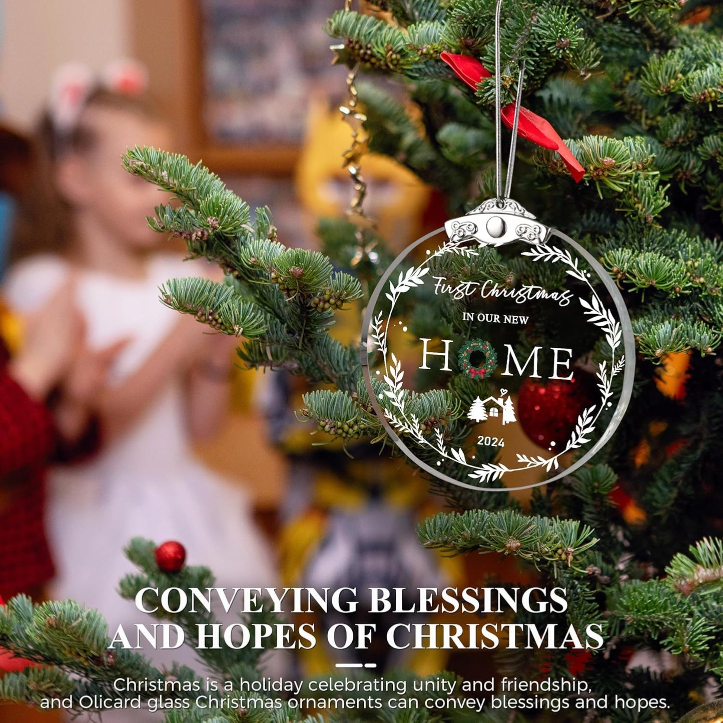 House Warming Gifts New Home, Housewarming Gifts for New House, 2024 First Christmas in Our New Home Ornaments for Women, Moving House Gift, New Home Owners Gift Ideas