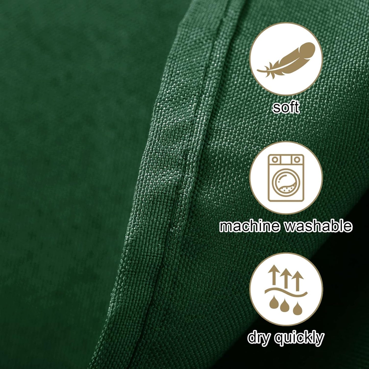 Ascoza 2pack 90 Inch Hunter Round Tablecloth in Washable Polyester Fabric for Wedding/Banquet/Restaurant/Parties