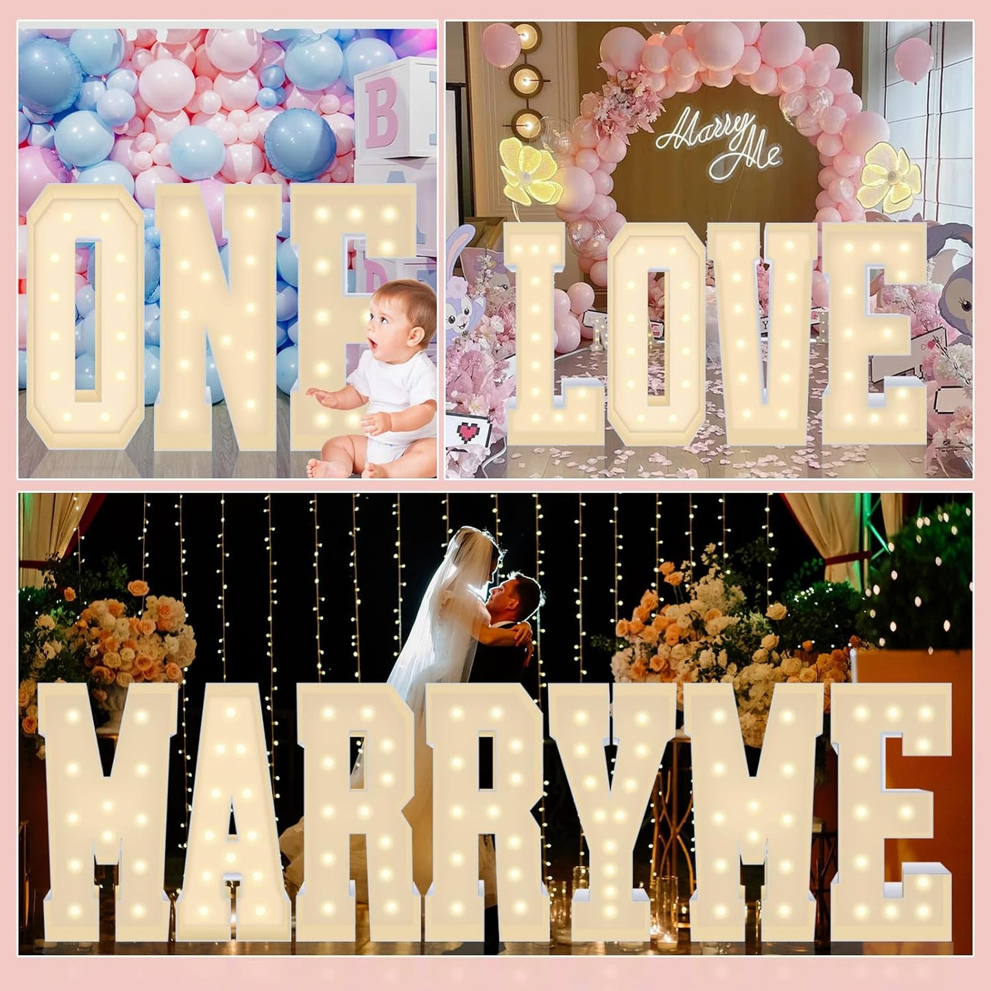 4FT Marquee Plastic Letters L - Light up Letters L Are Made from Corrugated Plastic Board - Quick Assembly Without Tools, Disassembled Components Can Be Used for Garage Sale Signs, Yard Sale Signs