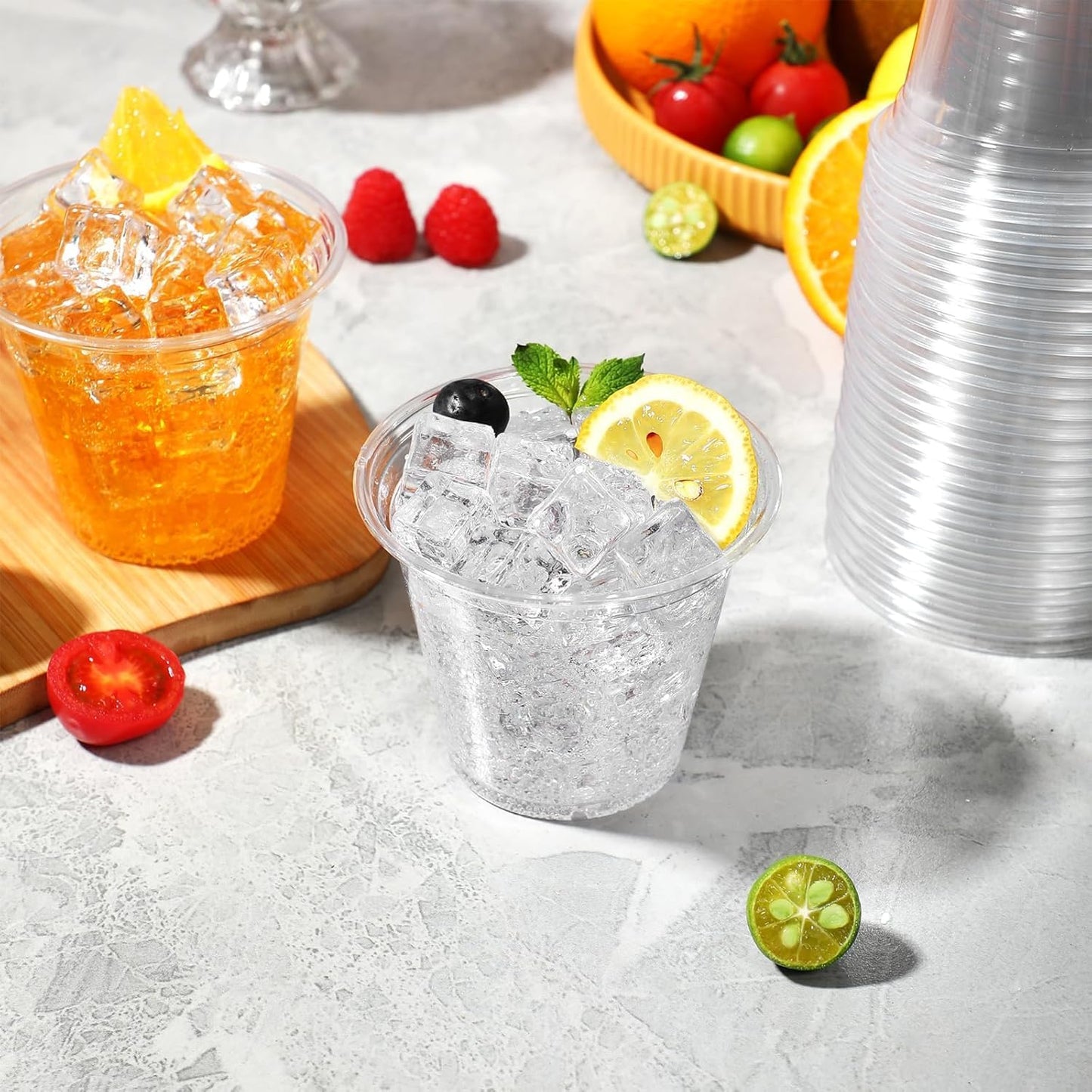 250 Pack 9 oz Disposable Plastic Cups for Party, Plastic Wine Cups with Higher Heat Resistance (9oz 250pack)