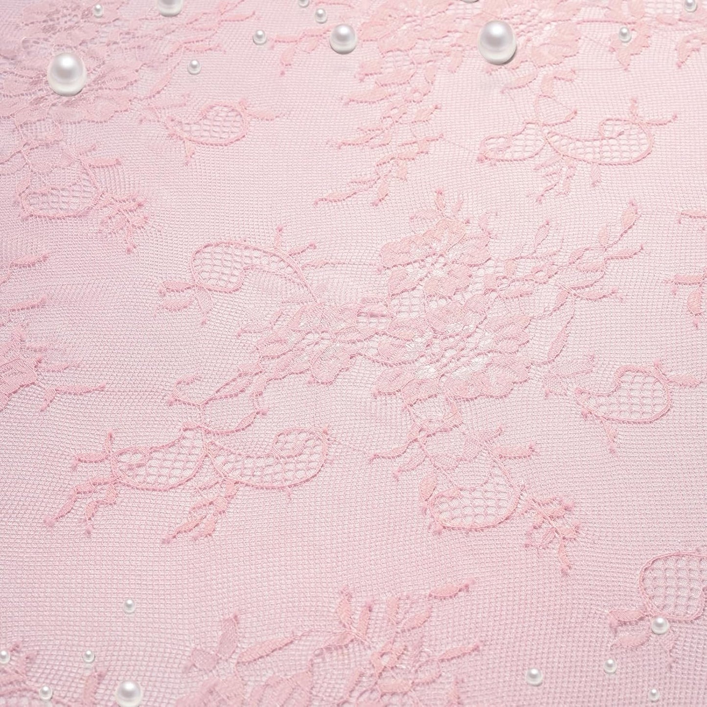 LuoluoHouse Pink Lace Table Cloth 60x120inch 2Pcs for Decorations Wedding Baby Shower