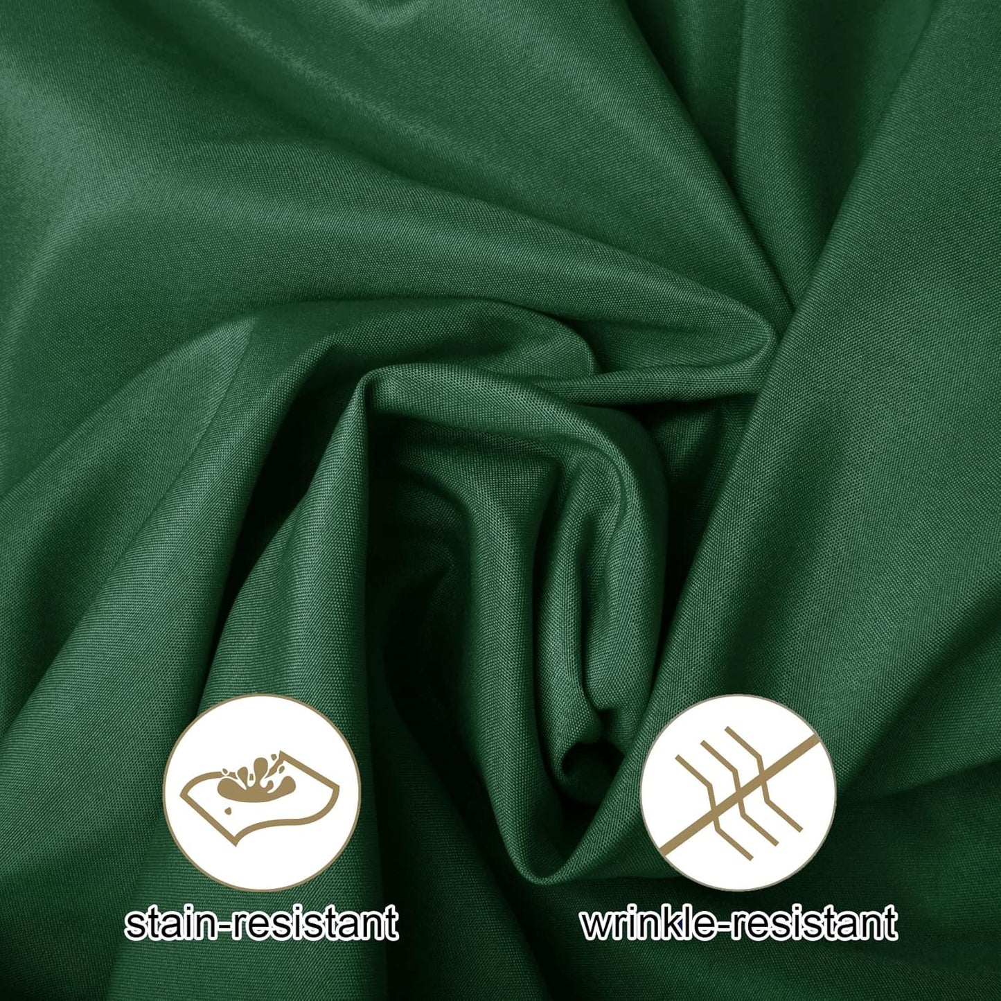 Ascoza 2pack 90 Inch Hunter Round Tablecloth in Washable Polyester Fabric for Wedding/Banquet/Restaurant/Parties