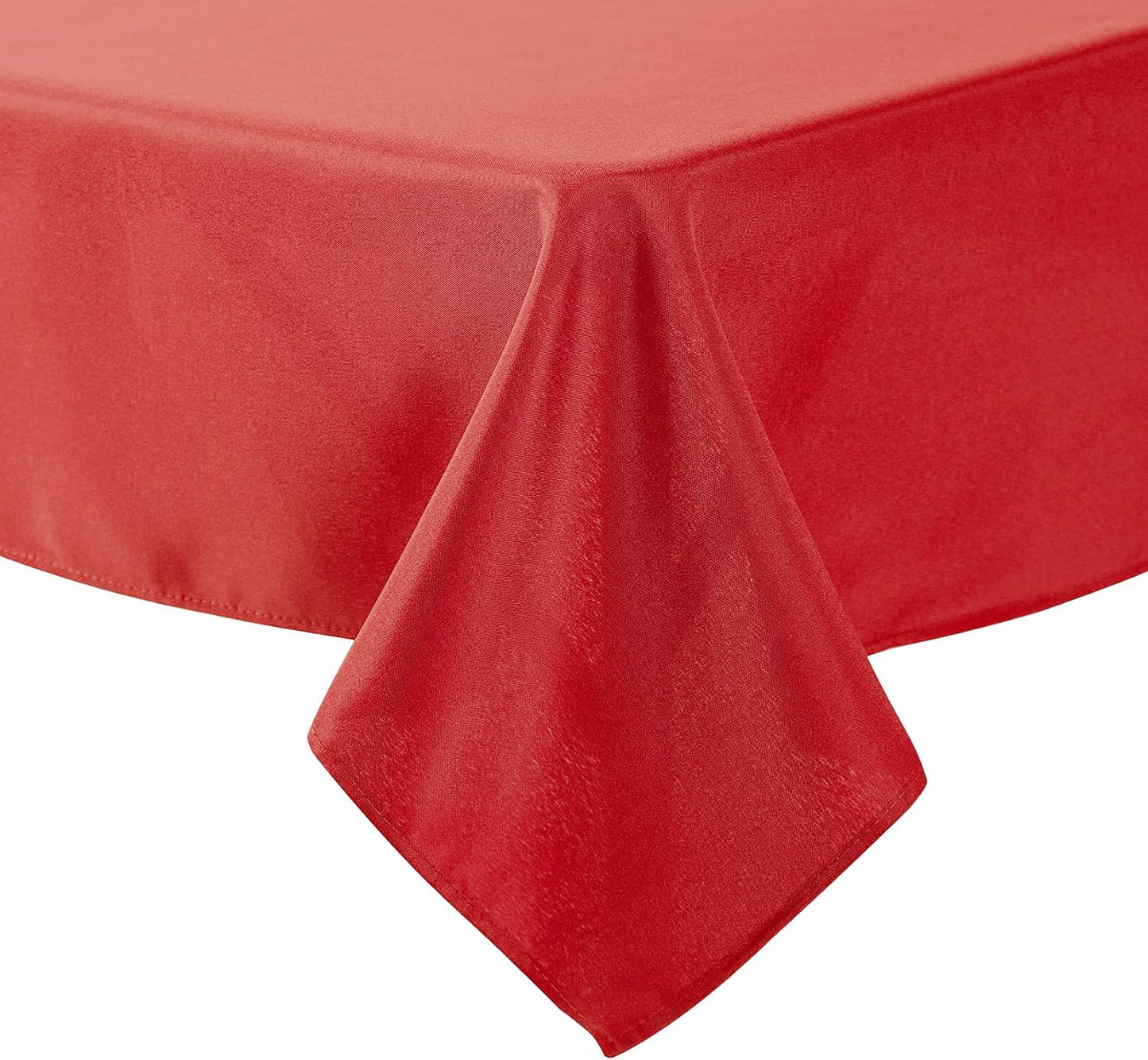 Cupuamon Square Tablecloth 52x52 inch Washable Polyester Fabric Table Cloth for Wedding Party Dining Banquet Decoration（52x52,Red）