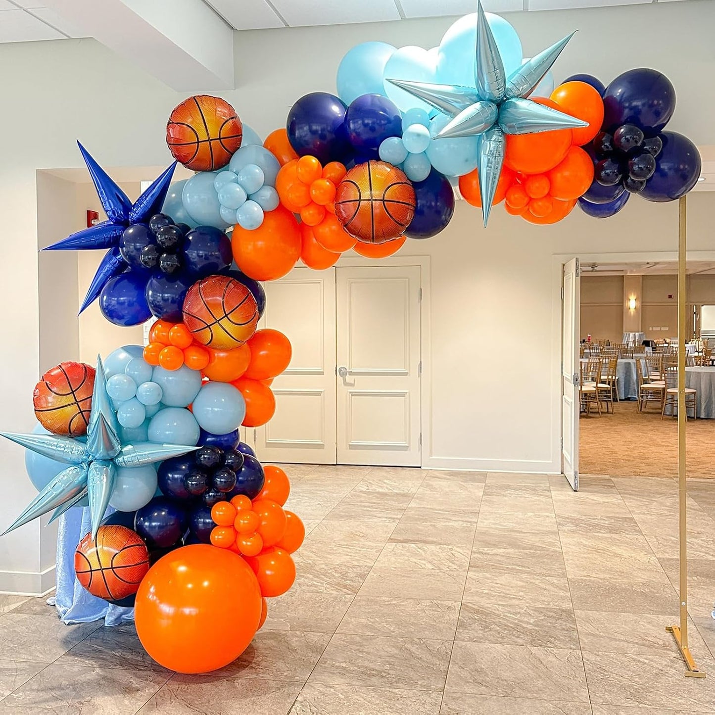 90pack Orange Balloons Different Size 18/12/10/5 Inch Burnt Orange Balloon Garland Arch Kit for Thanksgiving Day, Fall Theme Party, Wedding, Birthday, Halloween, Baby Shower Decorations