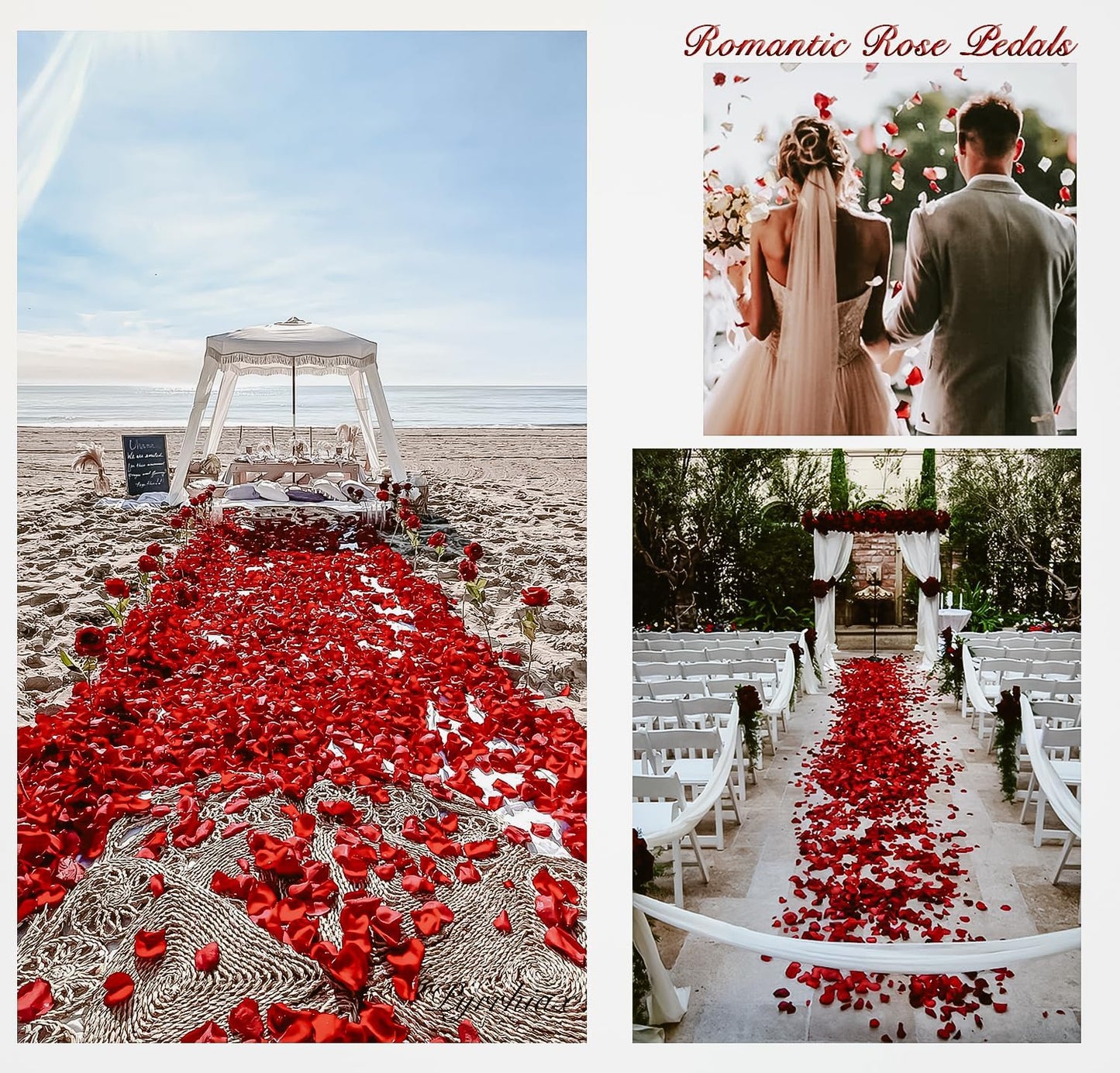 1000Pieces Rose Petals, Artificial Flower Petals Fake Rose Petals for Romantic Night,Wedding,Proposal Anniversary Flower Decorations (Yellow)