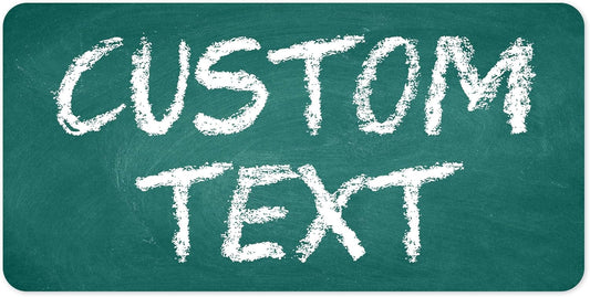 Custom Sign, Custom Street Sign, 11 Font Colors, 13 Font Styles, 4 Hole Options, 22 Sizes, 9x18 Inches, Rust Free DiBound, Fade Resistant, Made in USA by My Sign Center (Chalkboard Green)