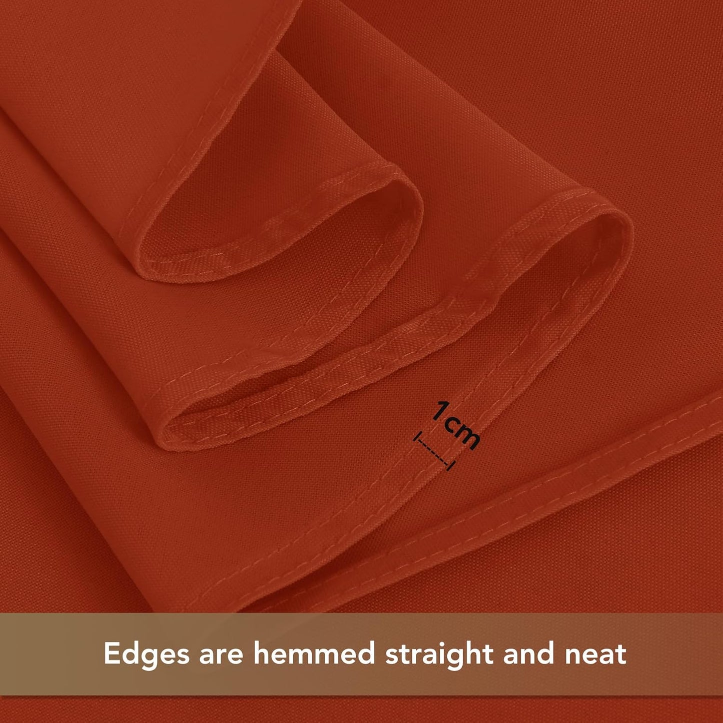 sancua Square Tablecloths 85x85 Inch Rust - Fabric Fall Table Cloth for Square or Round Tables, Burnt Orange Washable Polyester Table Cover for Thanksgiving, Holiday Party, Decorative Display Tables