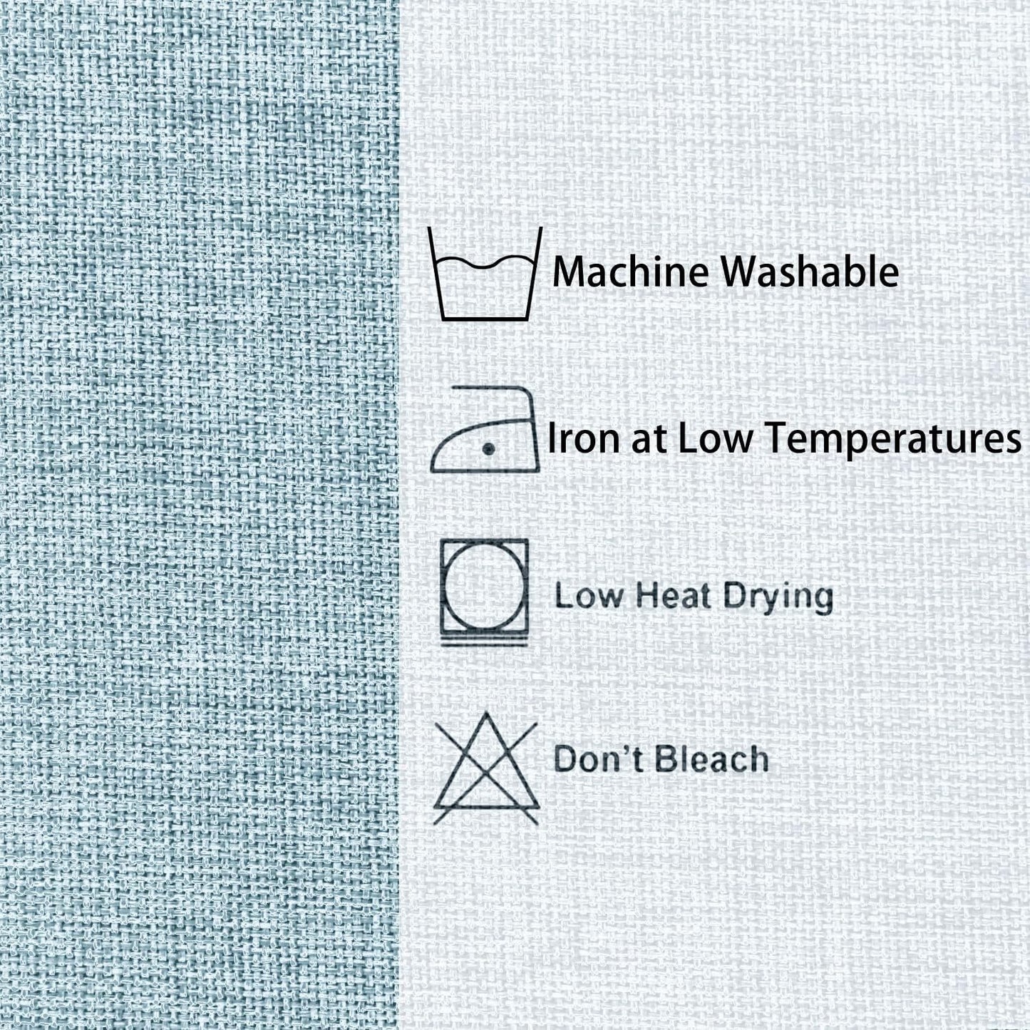 Hiasan Faux Linen Rectangle Tablecloth - Wrinkle and Stain Resistant Washable Table Cloth for Kitchen Dining Room Holiday Table Cover for Dinner, Lux Slate Blue, 60 x 84 Inch