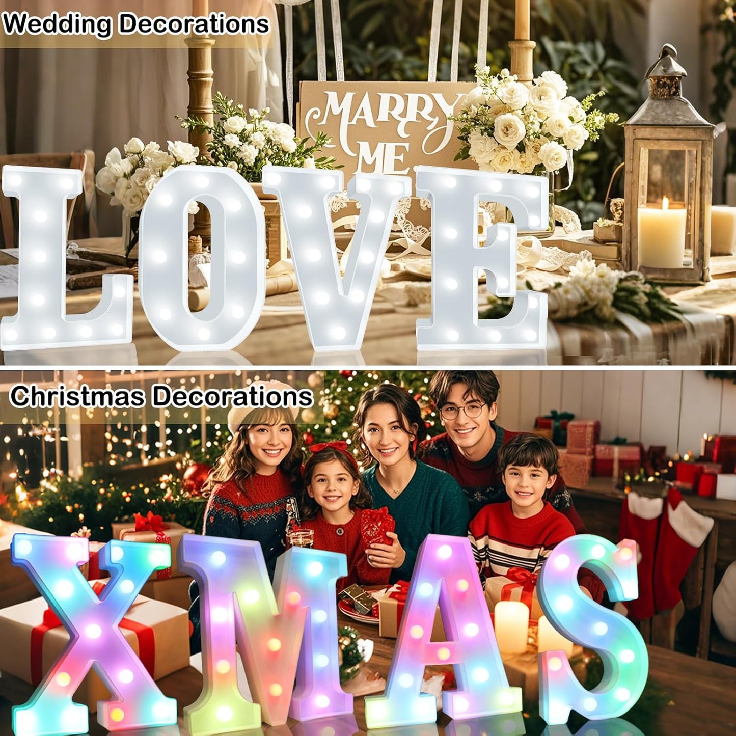Light Up Colorful LED Marquee Letter lights, 18 Colors Changing Alphabet Letters Sign with Remote Timer for Night Light Girls Bedroom Wedding Birthday Party Lamp Christmas Home Bar Decor- Colorful T