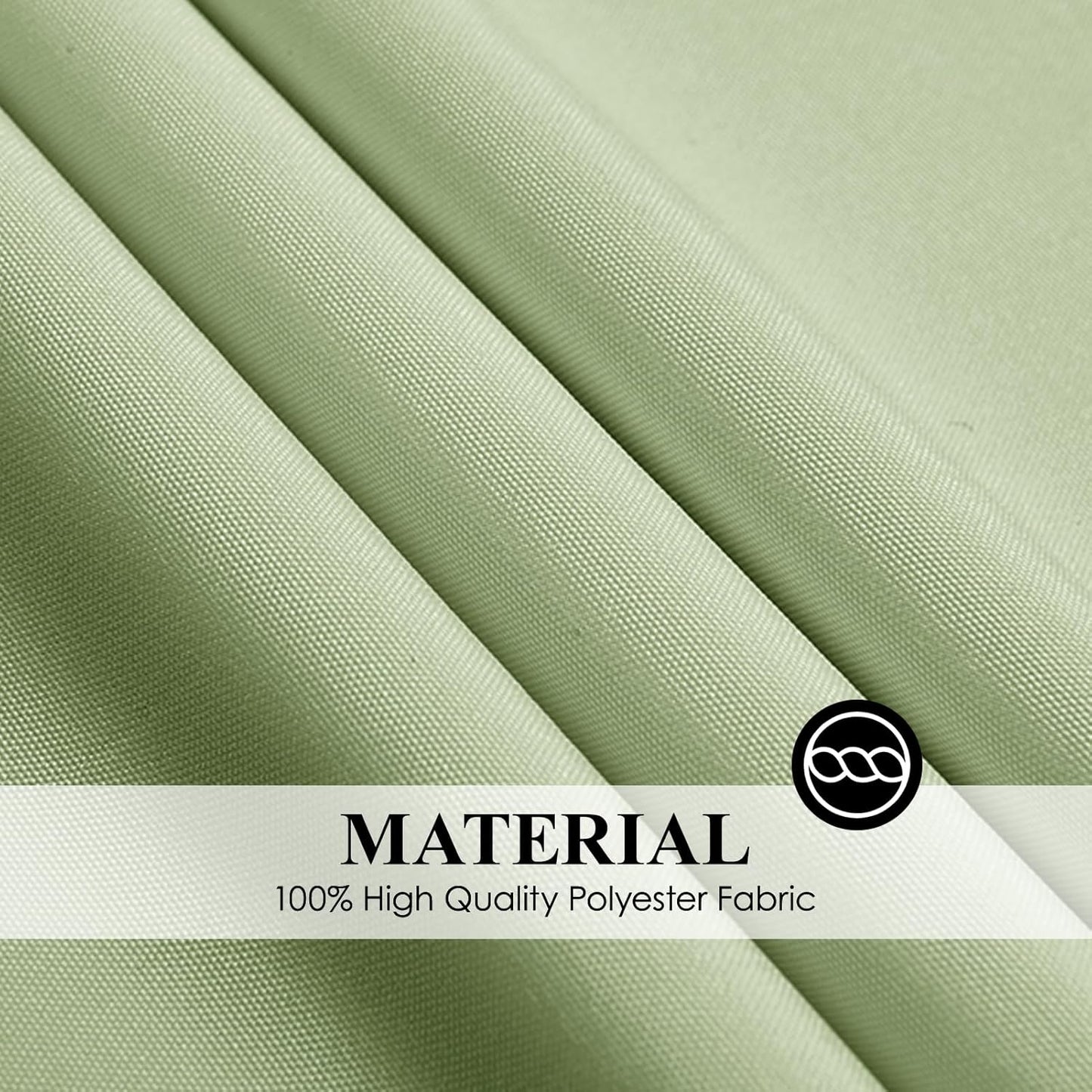 Round Tablecloth 132 Inch 6 Pack Sage Green Tablecloths Washable Decorative Linen Polyester Table Clothes Cover for Dining Table Banquets Buffet Parties and Wedding