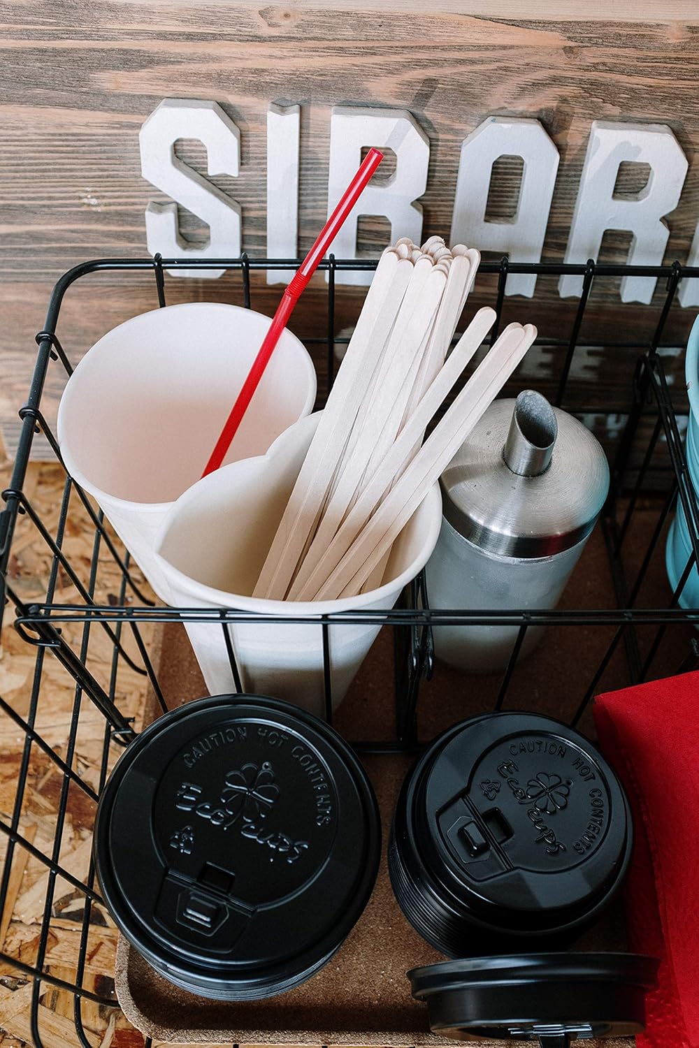 1000 Count | KingSeal Natural Birch Wood Coffee Beverage Stirrers, Stir Sticks, Waxing Sticks, 7.5 Inches, Round End, Eco-Friendly - 2 Packs x 500 Stirrers