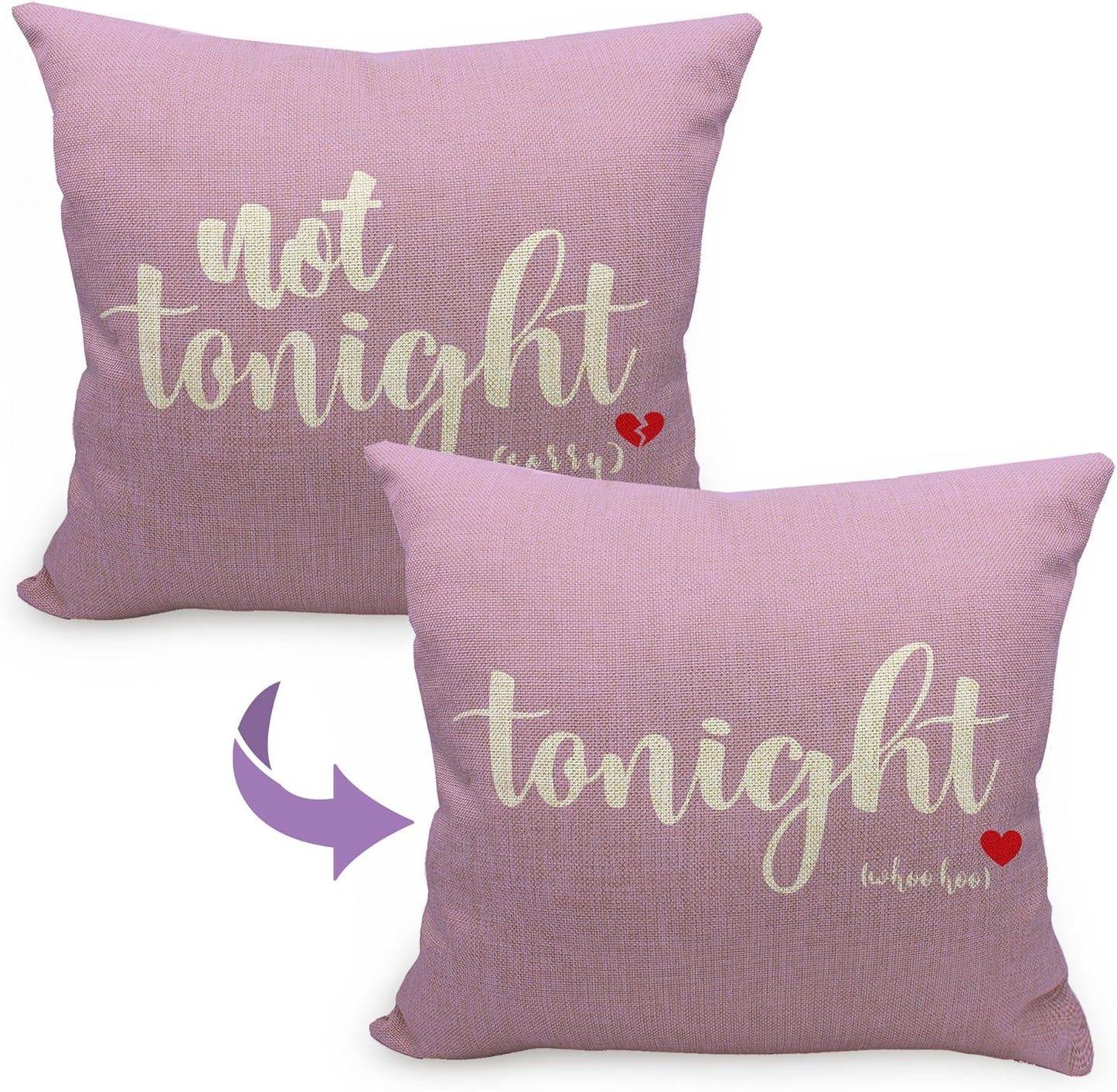 Mancheng-zi Bachelorette & Bridal Shower Gifts - 12x20 Pillow Cover, Funny Throw Pillows for Bedroom (Violet)