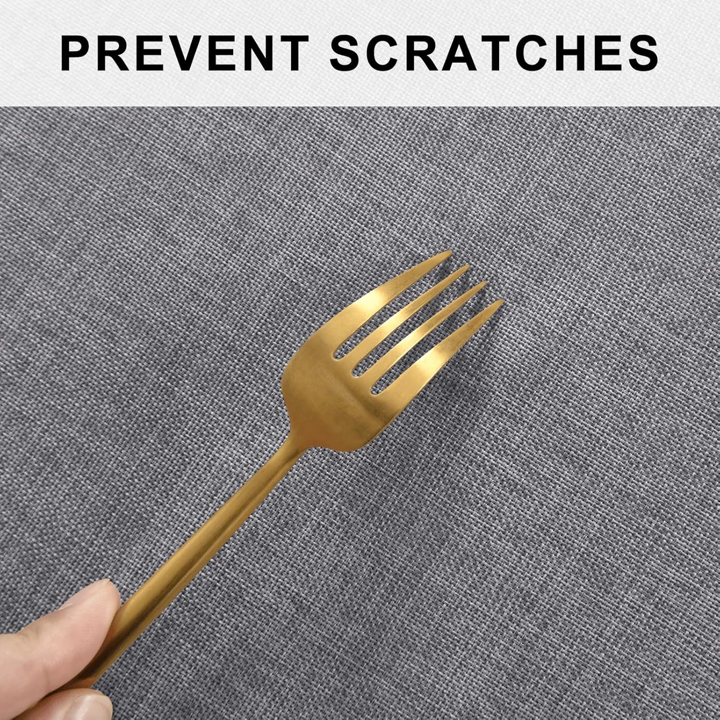 Hiasan Round Linen Tablecloth 40 Inch - Wrinkle and Stain Resistant Washable Polyester Fabric Table Cloth for Dining Room Kitchen Party, Grey