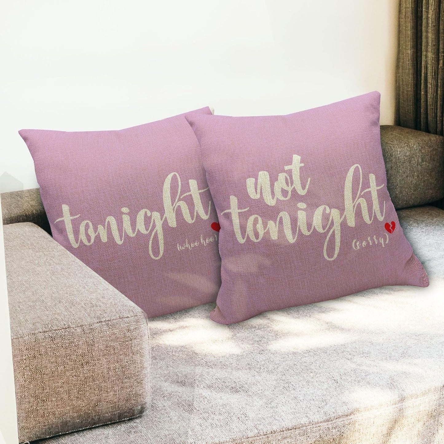 Mancheng-zi Bachelorette & Bridal Shower Gifts - 12x20 Pillow Cover, Funny Throw Pillows for Bedroom (Violet)