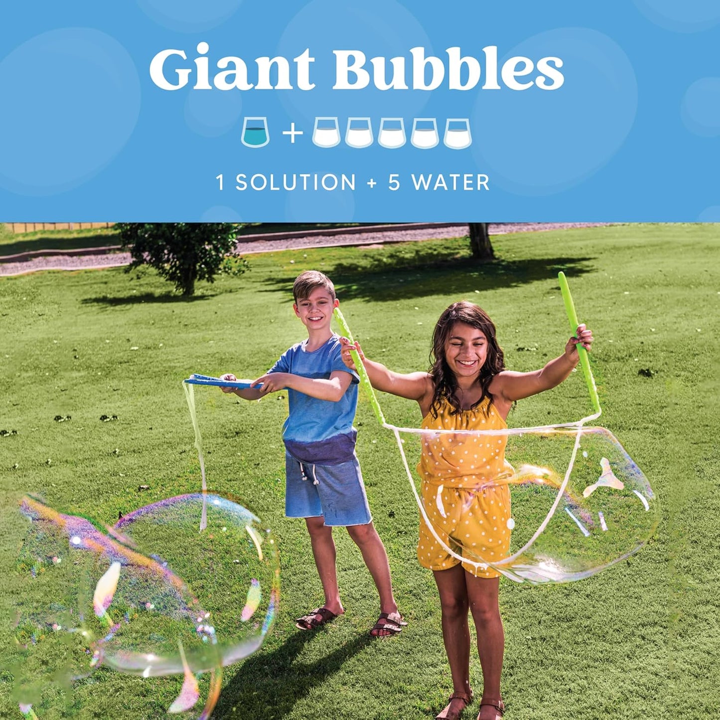 JOYIN 32 oz Concentrated Bubble Solution (Green) for Kids, Boys and Girls Summer Game, Party Favors, Summer Outdoor Fun, Pretend-Play Toys, Educational Toys, and School Classroom Prizes