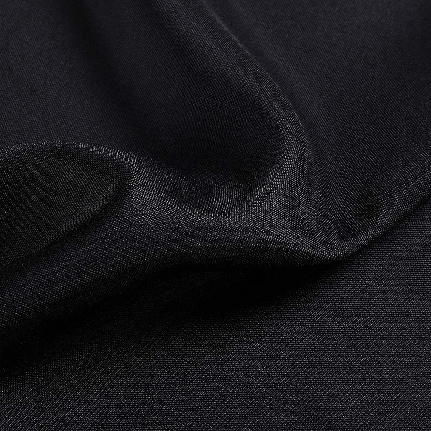 Ascoza 6pack 120 Inch Black Round Tablecloth in Polyester Fabric for Wedding/Banquet/Restaurant/Parties