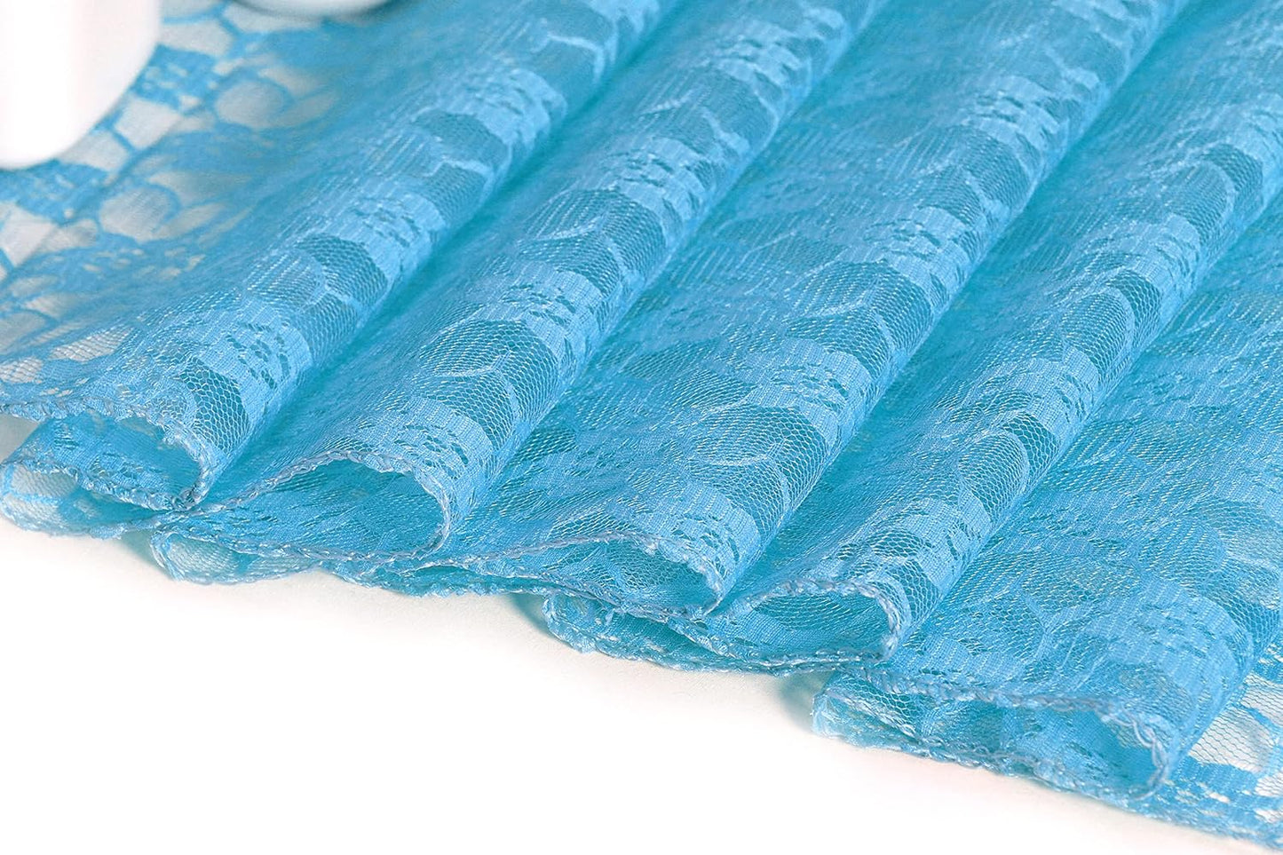 MDS Pack of 12 Wedding 12 x 108 inches Satin Table Runner for Wedding, Decorations for Birthday Parties, Banquets, Graduations, Engagements, Runners fit Rectangle, Round Table- Turquoise