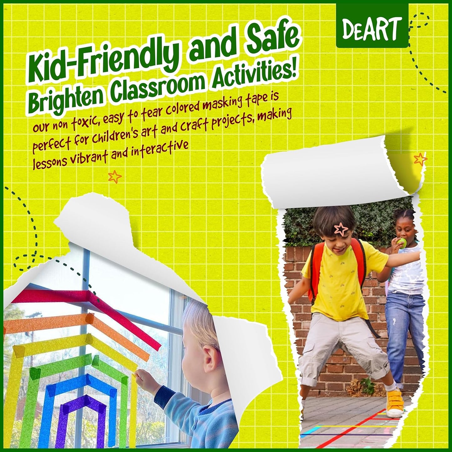 12 Pack Colored Masking Tape, 396 Ft x 0.6 inch Mini Colored Painters Tape for Arts & Crafts Labeling or Coding, Kids Art Supplies Color Tape Rolls, washi-scale Colorful Masking Tape, DIY Artist Tapes