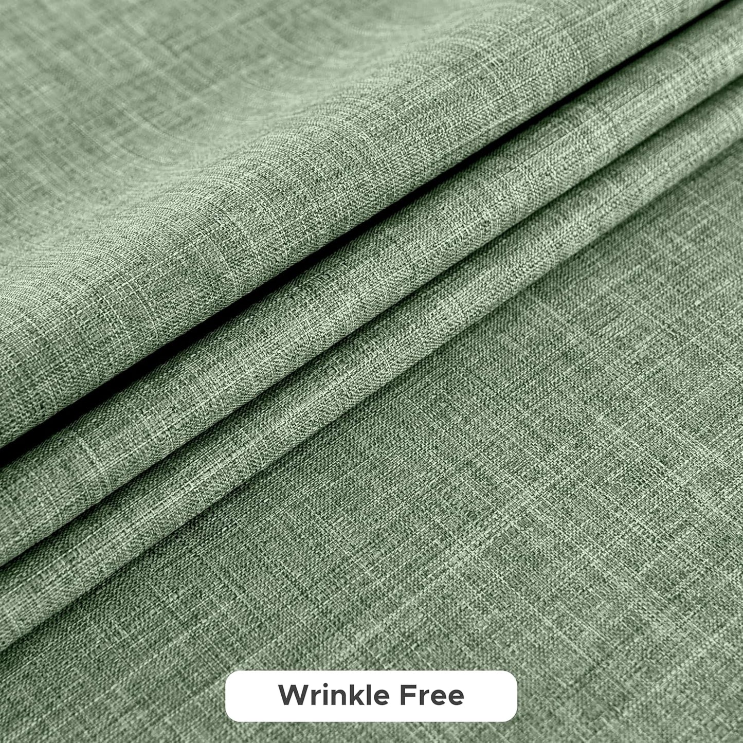 Fitable Faux Linen Tablecloths for Rectangle Tables: Water & Stain Resistant Farmhouse Table Cloth, Washable Burlap Textured Table Covers for Kitchen Dining Party(2 Pack, 60x102 Inch, Sage Green)