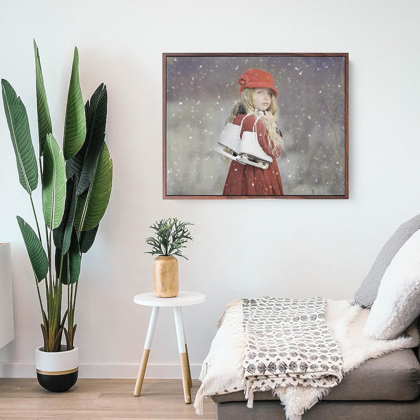 Personalized Custom Canvas Prints: Photo On Canvas (Dark Brown, 10x10) Transform Your Photos into Stunning Framed Wall Art Digitally Printed Photo To Canvas Ideal for Home Decor, Gifts Keepsakes.