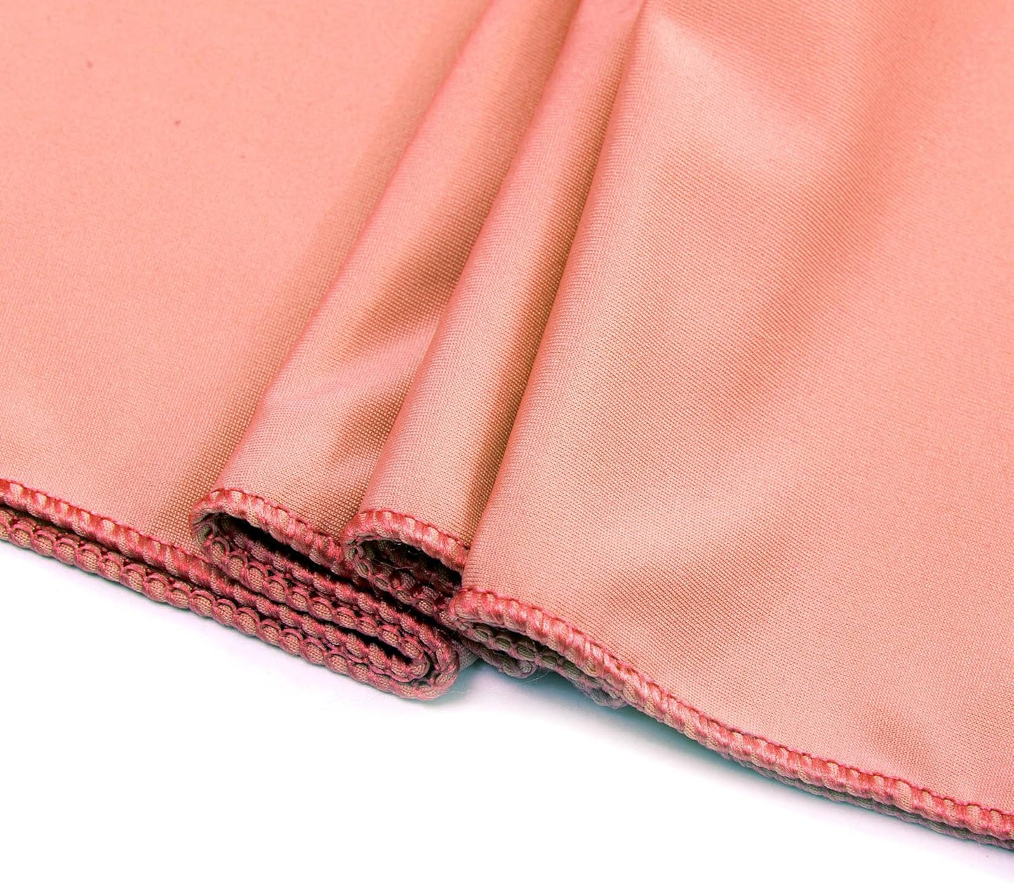 MDS Pack of 150 Spandex Chair Sashes Bows Elastic Stretch Dining Chair Bands Ties Without Slider Buckle Universal fits for Wedding Baby Shower Birthday Party Banquet Event Decoration - Coral Peach