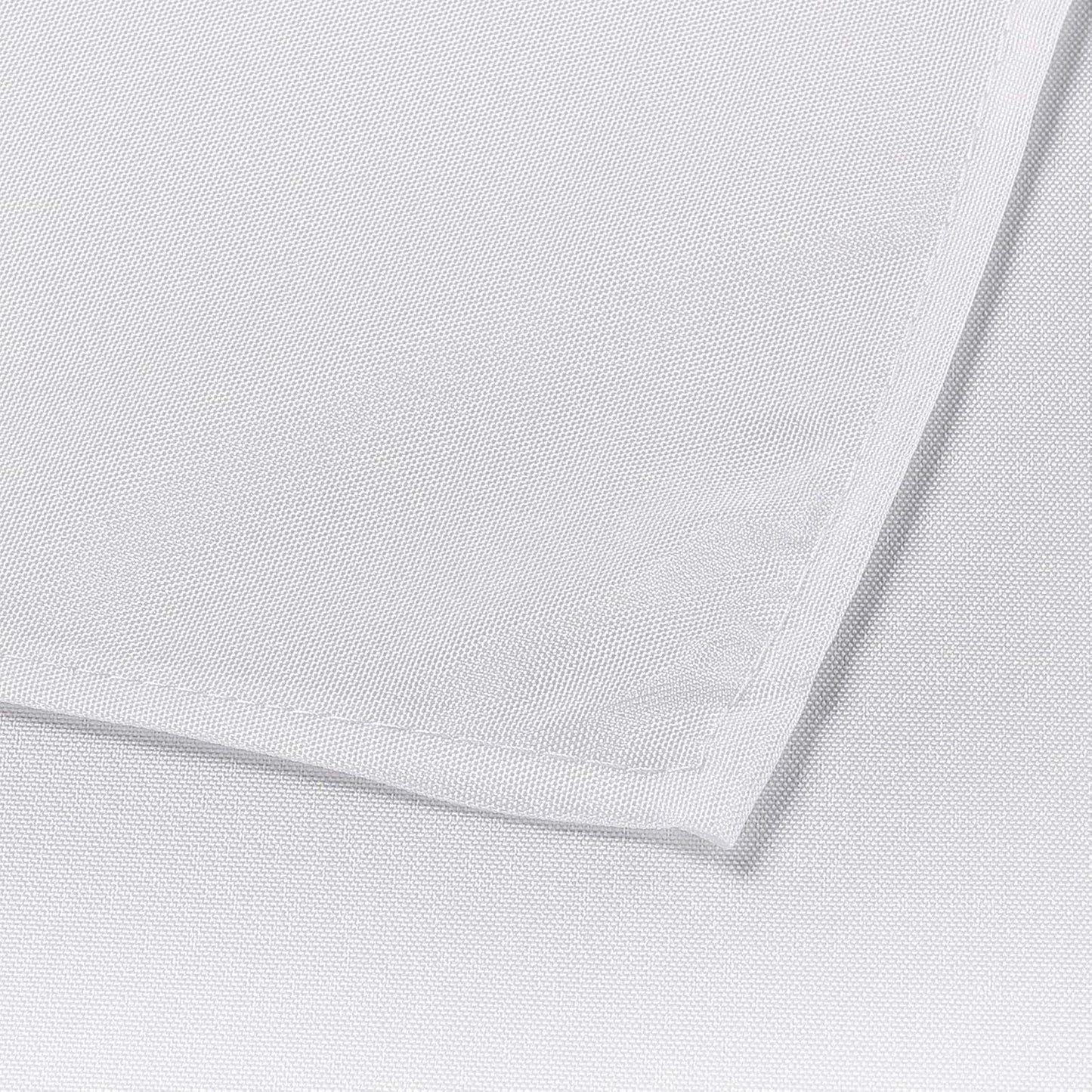 Ascoza 2pack 60x102 Inch White Rectangular Tablecloth 6 Feet Table Cloth in Polyester Fabric for Wedding/Banquet/Restaurant/Parties