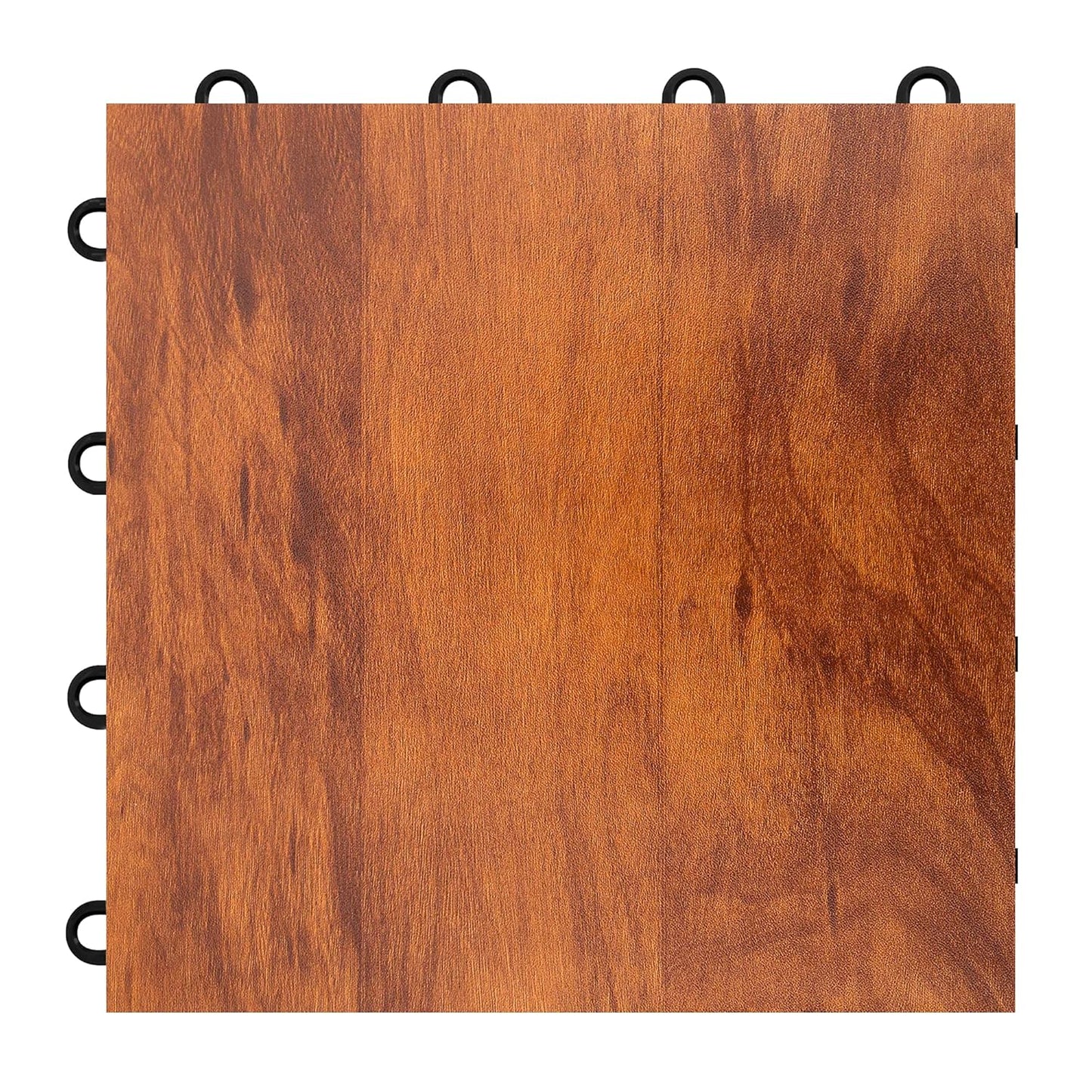 IncStores 3/8 Inch Thick Practice Dance Floor Tiles | Printed Plastic Dance Flooring for Practice and Performance of Countless Dance Styles | Dark Maple, 20 Tiles