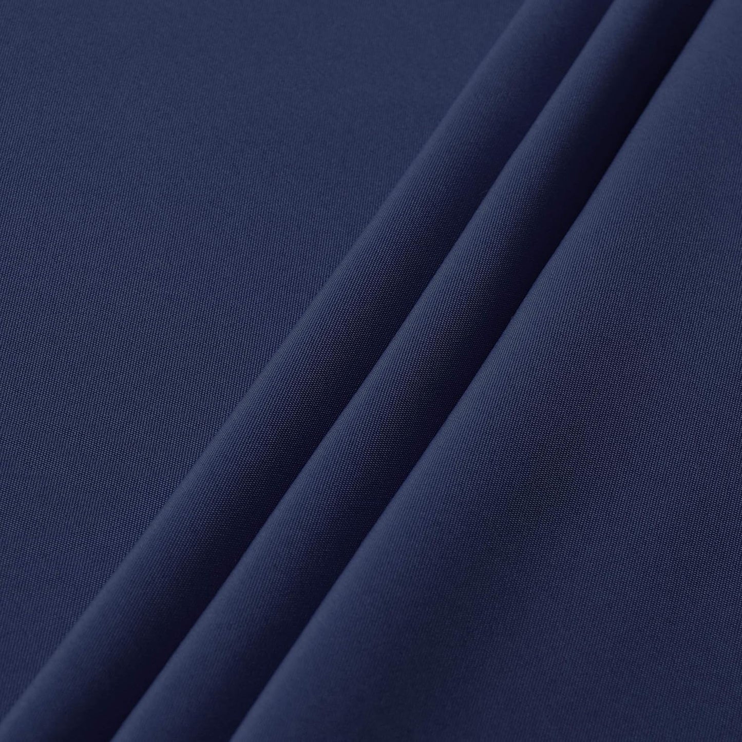 sancua Round Tablecloth - 120 Inch - Water Resistant Spill Proof Washable Polyester Table Cloth Decorative Fabric Table Cover for Dining Tables, Buffet Parties and Camping, Navy