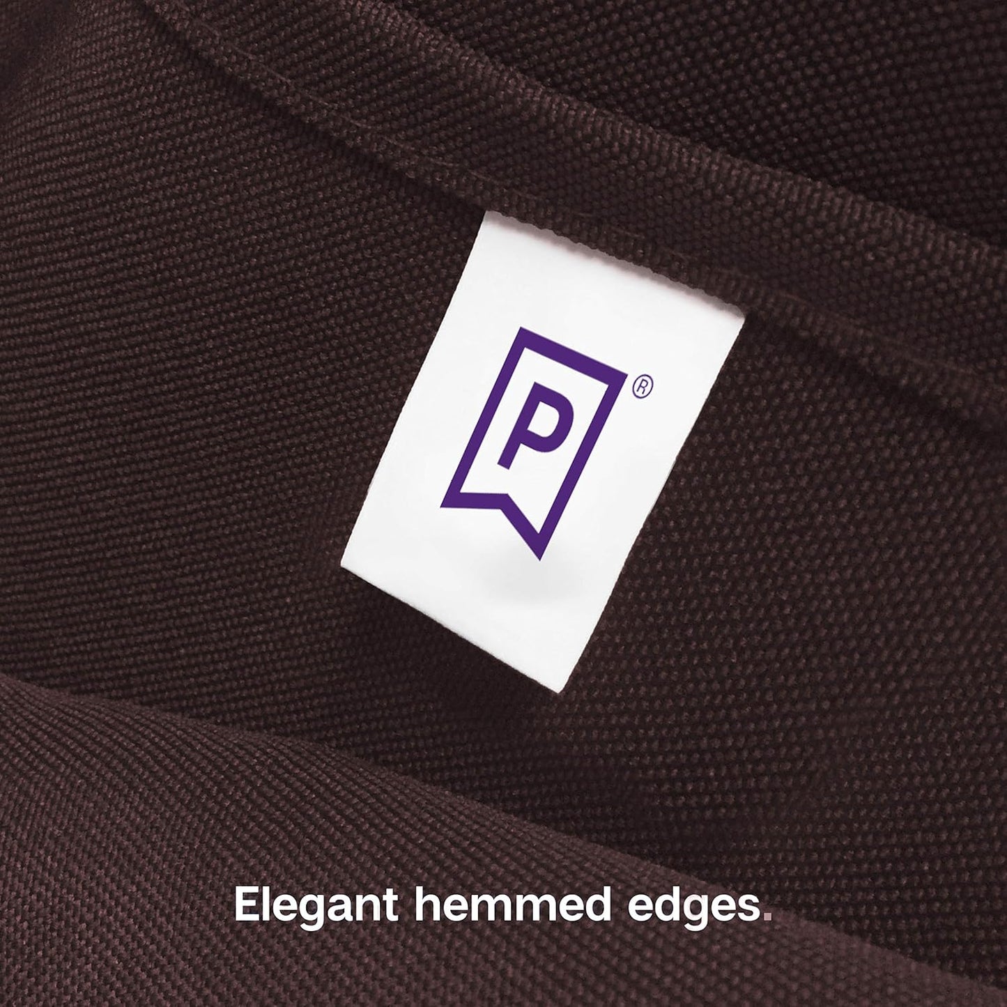 Gee Di Moda Square Tablecloth - 85 x 85 Inch Chocolate Table Cloth for Large Square or Round Tables - Heavy Duty Washable Fabric - for Buffet Table, Holiday Party, Dinner, Wedding & Baby Shower