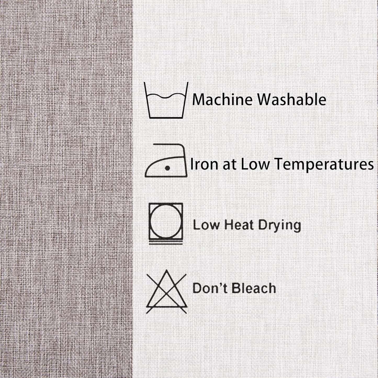 Hiasan Faux Linen Square Tablecloth - Wrinkle and Stain Resistant Washable Table Cloth for Kitchen Dining Room Holiday Table Cover for Party Dinner, Stone, 70 x 70 Inch