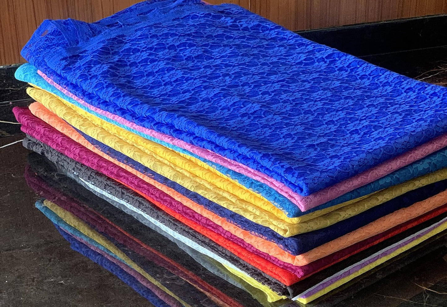 MDS Pack of 25 Wedding 12 x 108 inches Lace Table Runner for Wedding, Decorations for Birthday Parties, Banquets, Graduations, Engagements, and Runners fit Rectangle, Round Table- White