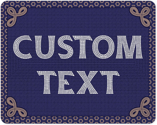 Custom Sign, Custom Street Sign, 11 Font Colors, 13 Font Styles, 4 Hole Options, 22 Sizes, 24x30 Inches, Rust Free DiBound, Fade Resistant, Made in USA by My Sign Center (Fauxsaic 1)